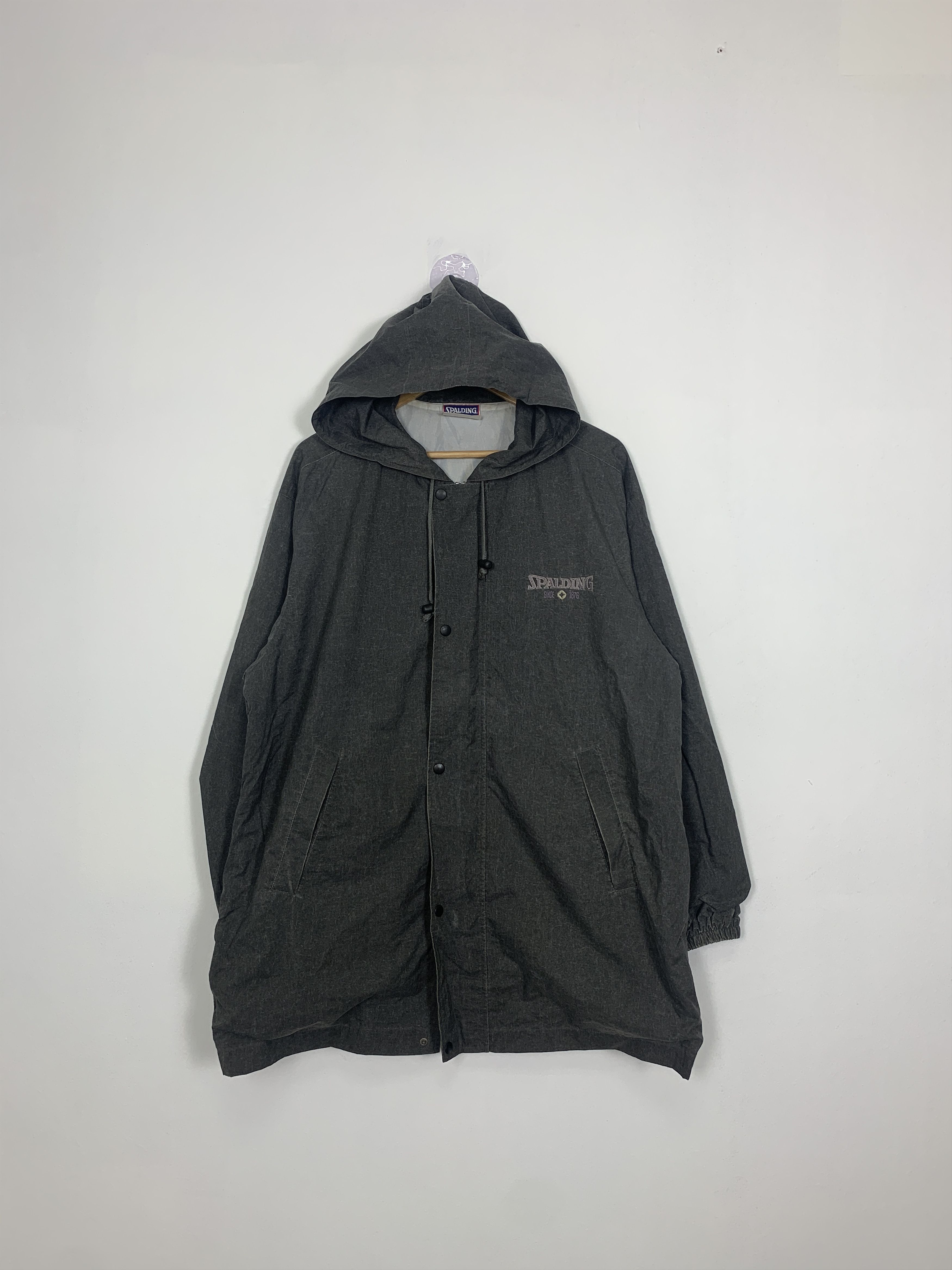 Spalding Vintage SPALDING Windbreaker with Hoodie J0735 Size US M / EU 48-50 / 2 - 1 Thumbnail