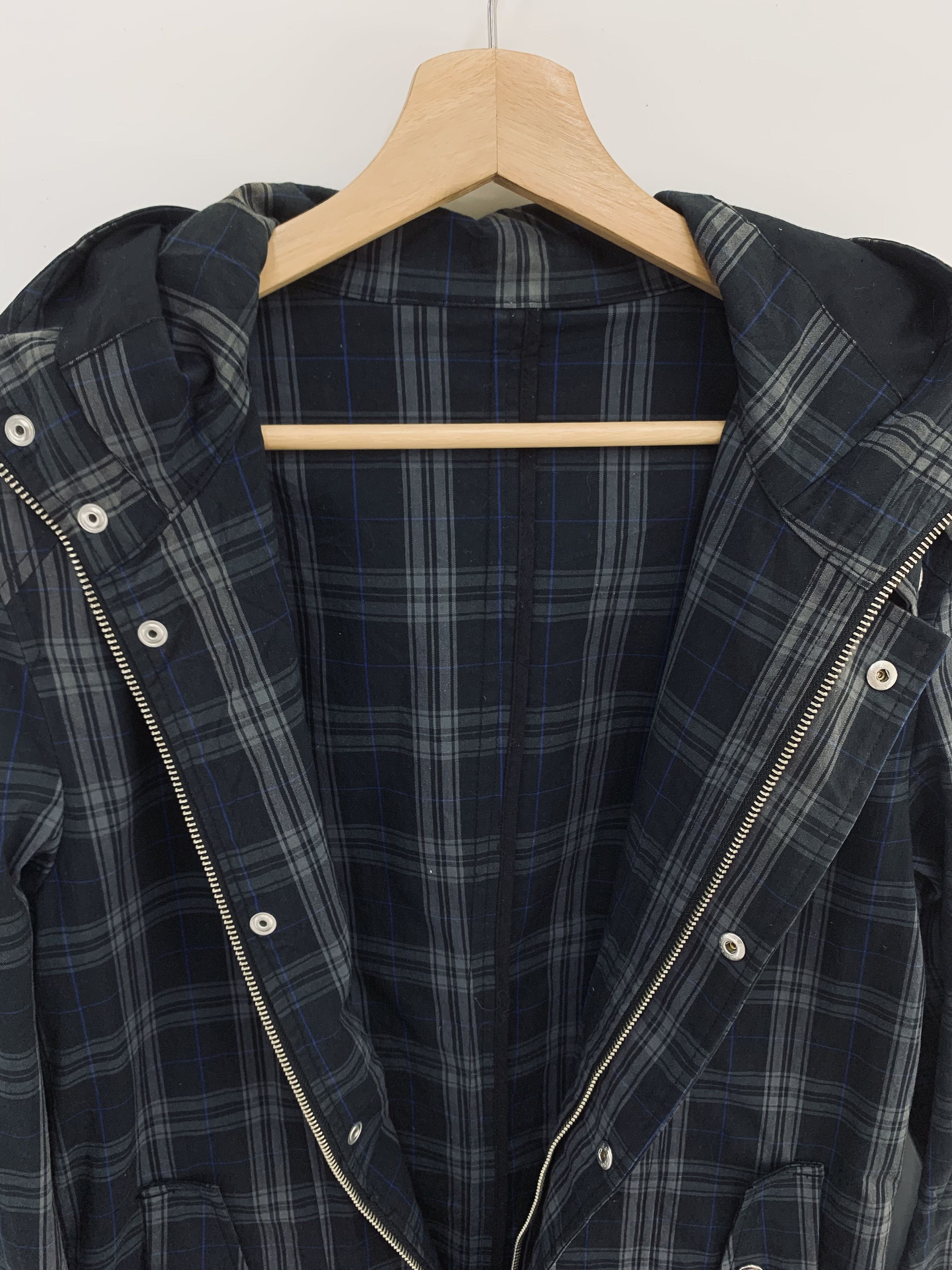 Japanese Brand Semantic Design Jacket Hooded Tartan Pattern Size US M / EU 48-50 / 2 - 5 Thumbnail