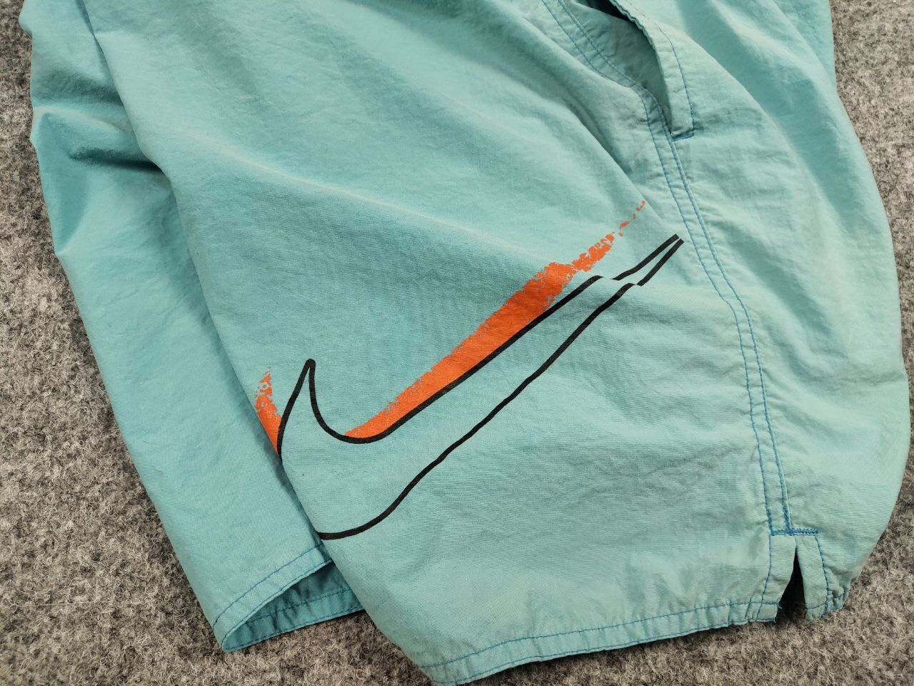 Nike Vintage 90's Nike Big Logo Swoosh Nylon Shorts Casual Size US 34 / EU 50 - 11 Thumbnail