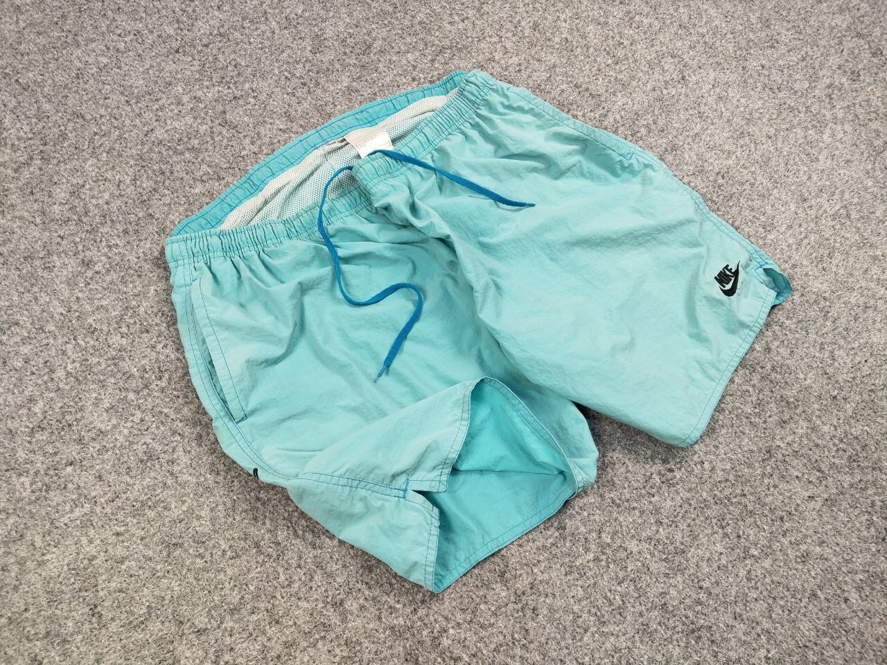Nike Vintage 90's Nike Big Logo Swoosh Nylon Shorts Casual Size US 34 / EU 50 - 6 Thumbnail