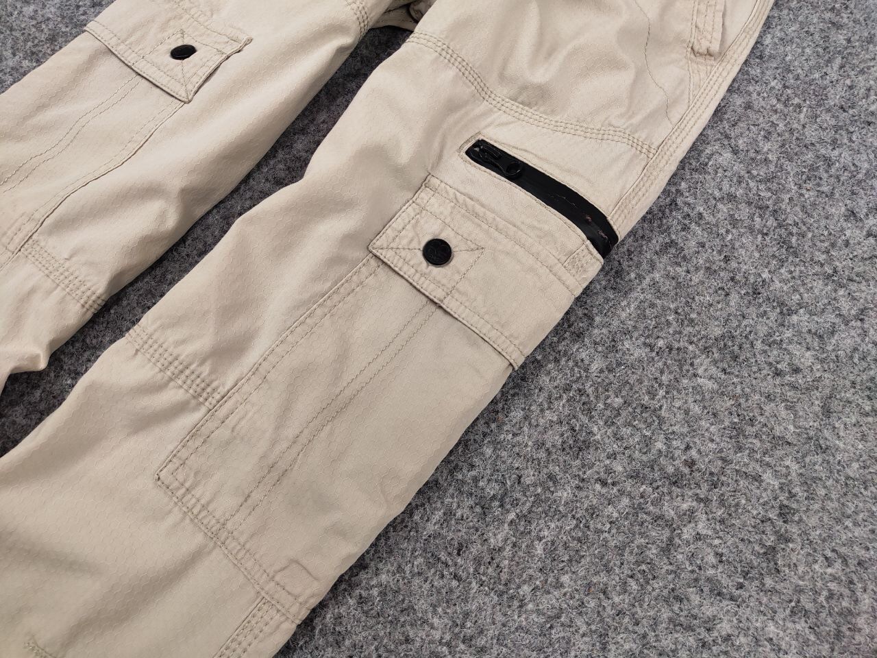 Japanese Brand Vintage 90's Cargo Pants Travis Scott Japan Pocket Beige Size US 34 / EU 50 - 9 Thumbnail