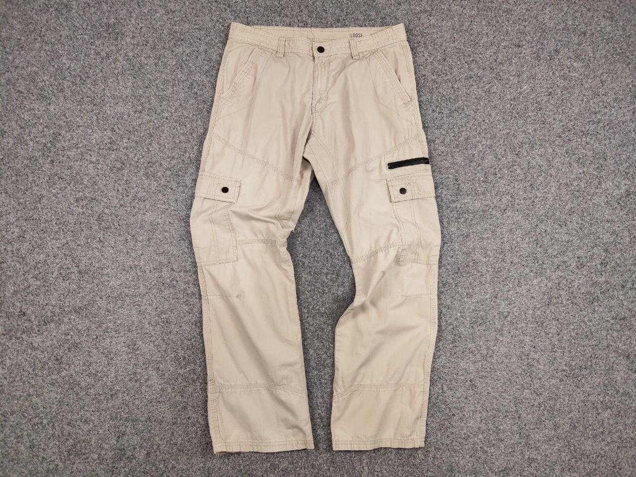 Japanese Brand Vintage 90's Cargo Pants Travis Scott Japan Pocket Beige Size US 34 / EU 50 - 13 Thumbnail