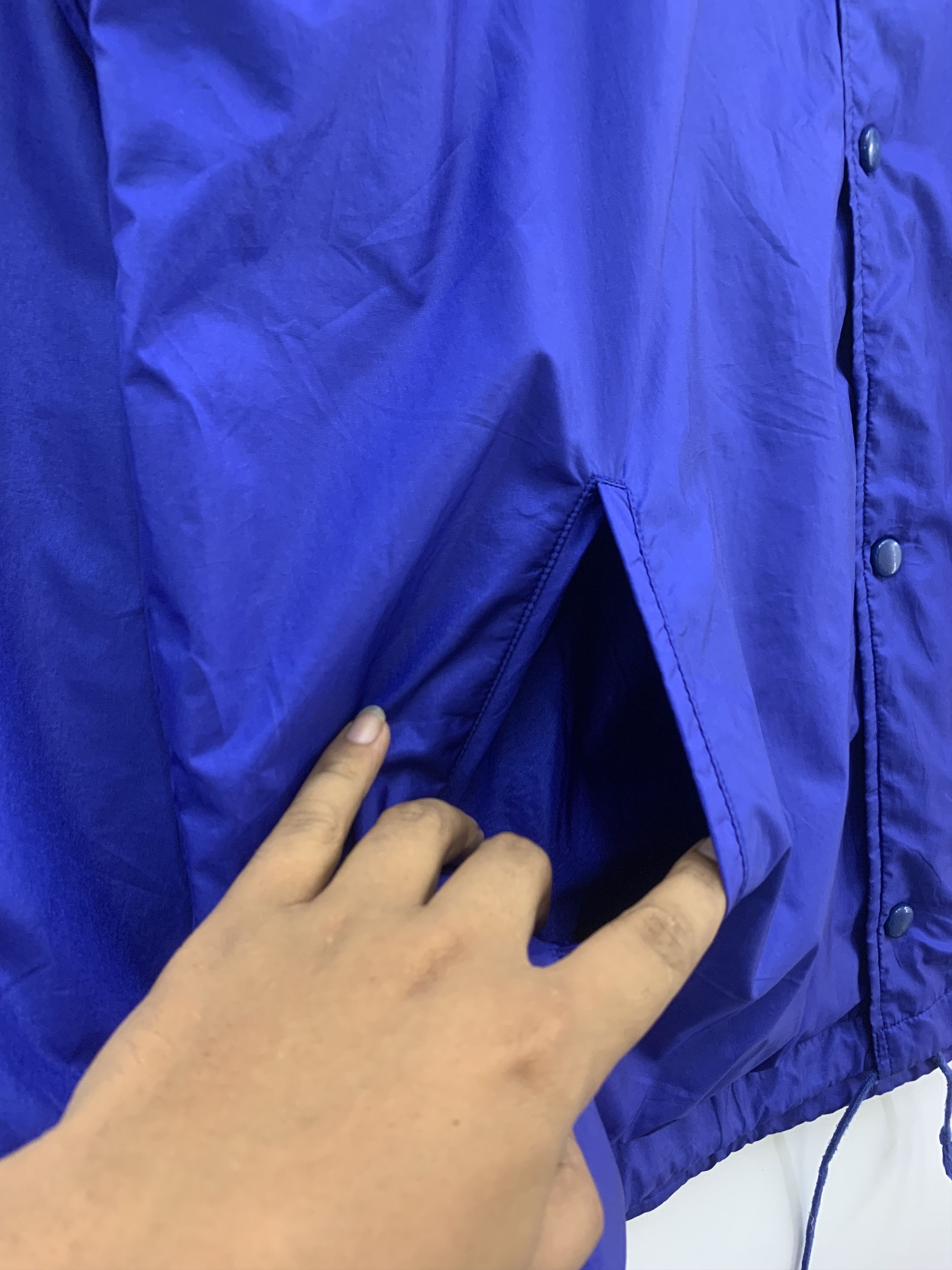 Adidas Vintage Adidas Jacket Big Logo Blue Jacket Oversized Size US L / EU 52-54 / 3 - 7 Thumbnail
