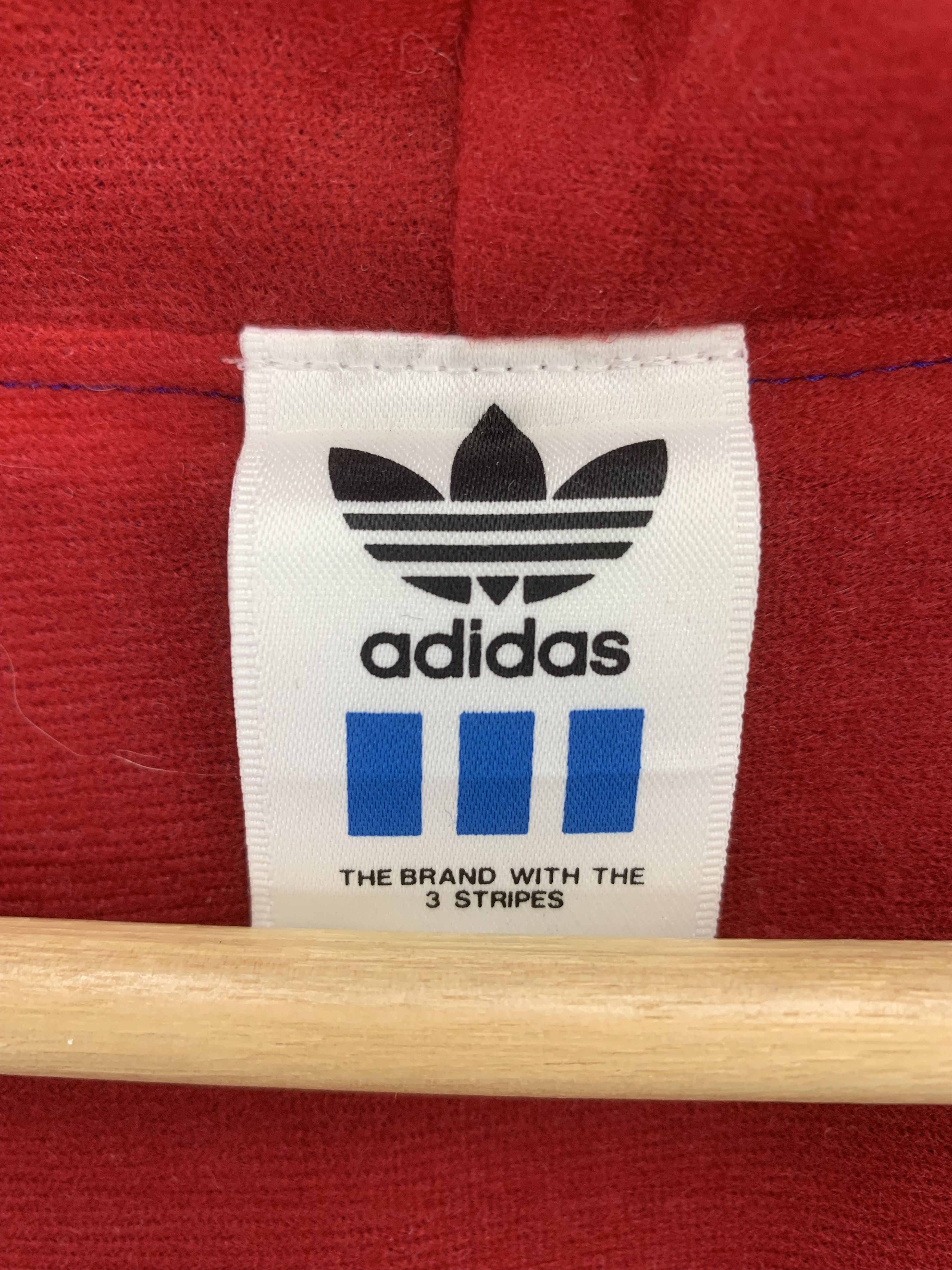 Adidas Vintage Adidas Jacket Big Logo Blue Jacket Oversized Size US L / EU 52-54 / 3 - 10 Thumbnail