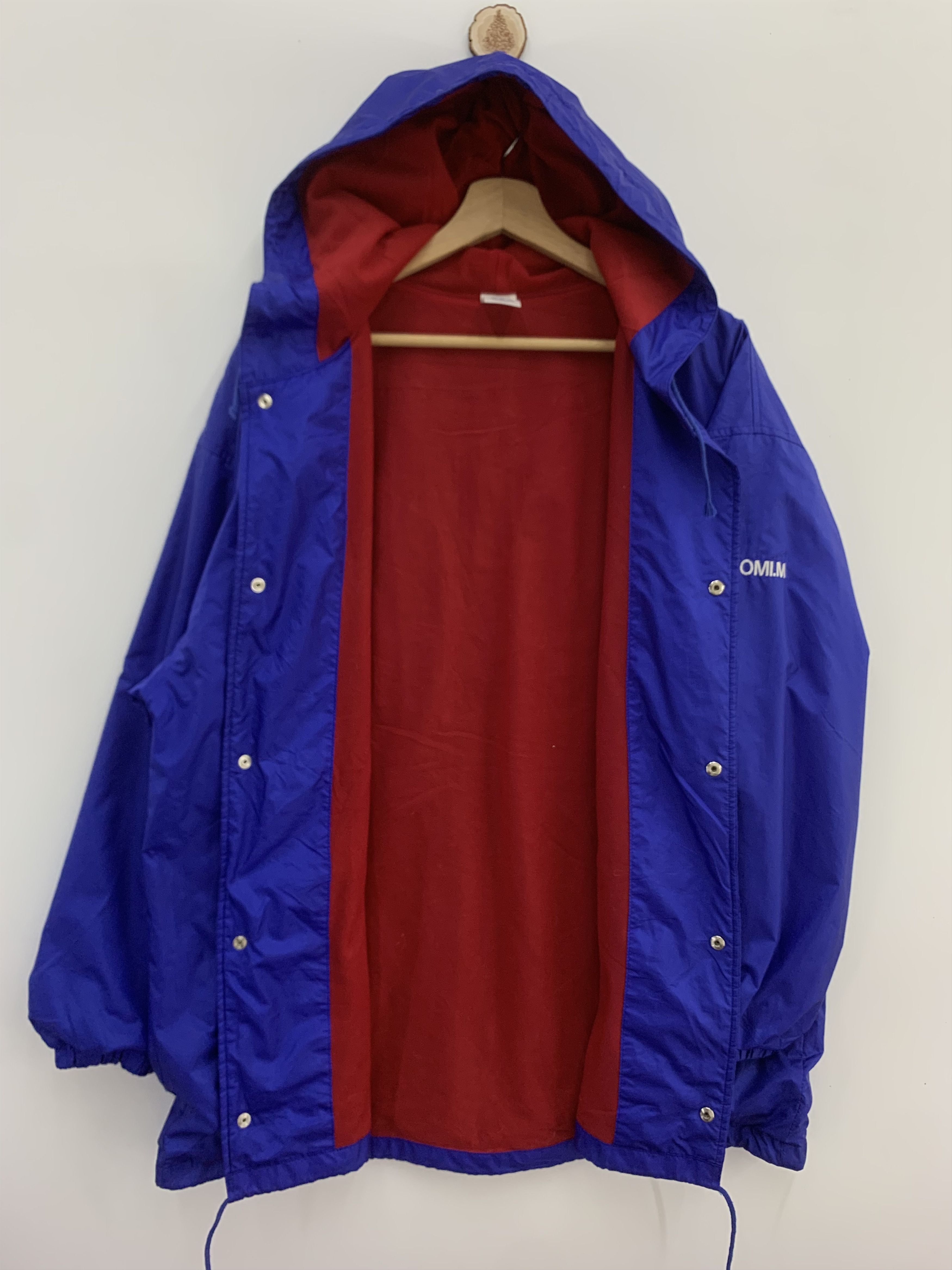 Adidas Vintage Adidas Jacket Big Logo Blue Jacket Oversized Size US L / EU 52-54 / 3 - 9 Thumbnail
