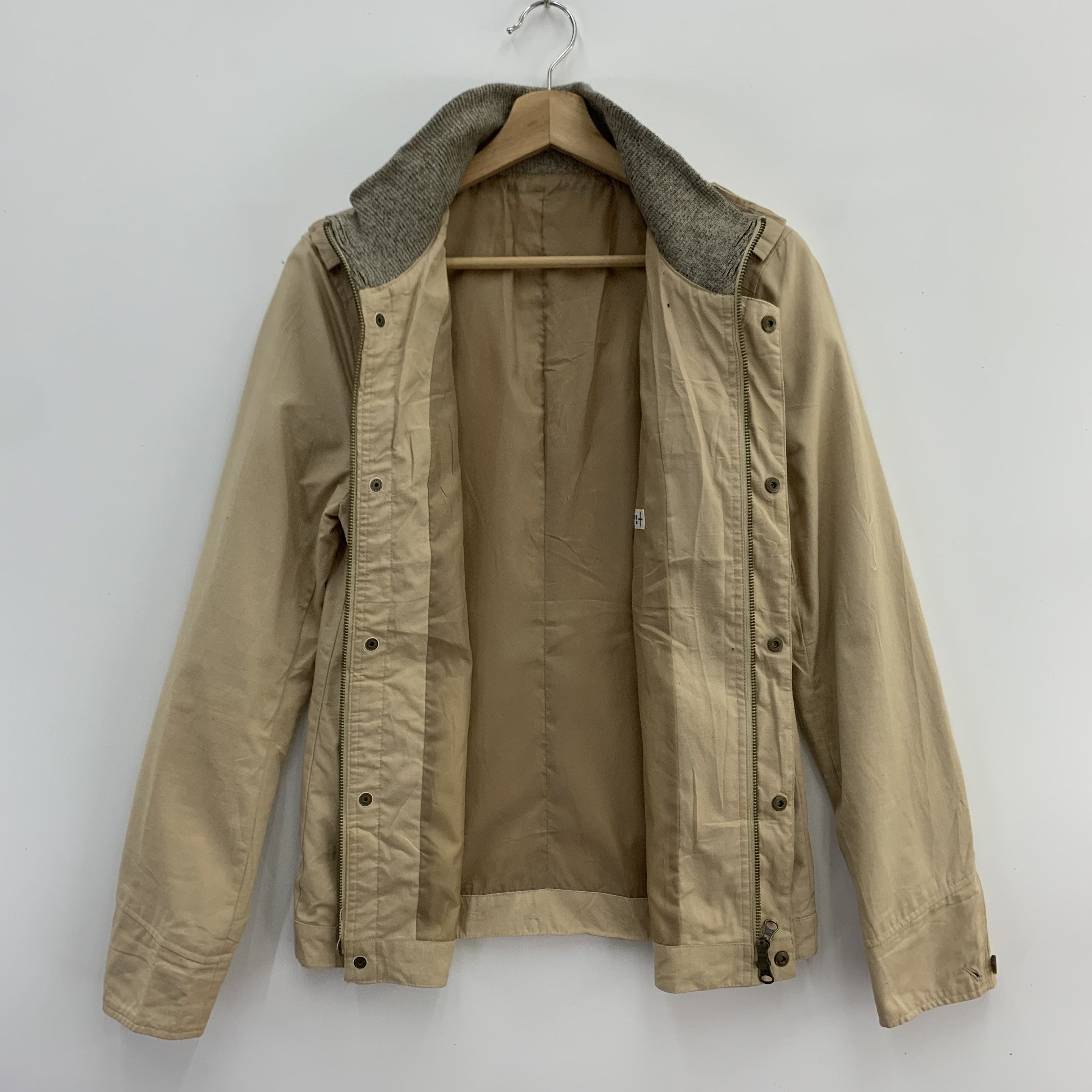 Japanese Brand Klein Plus Homme Jacket Khaki Colour Multipocket Size S / US 4 / IT 40 - 11 Thumbnail