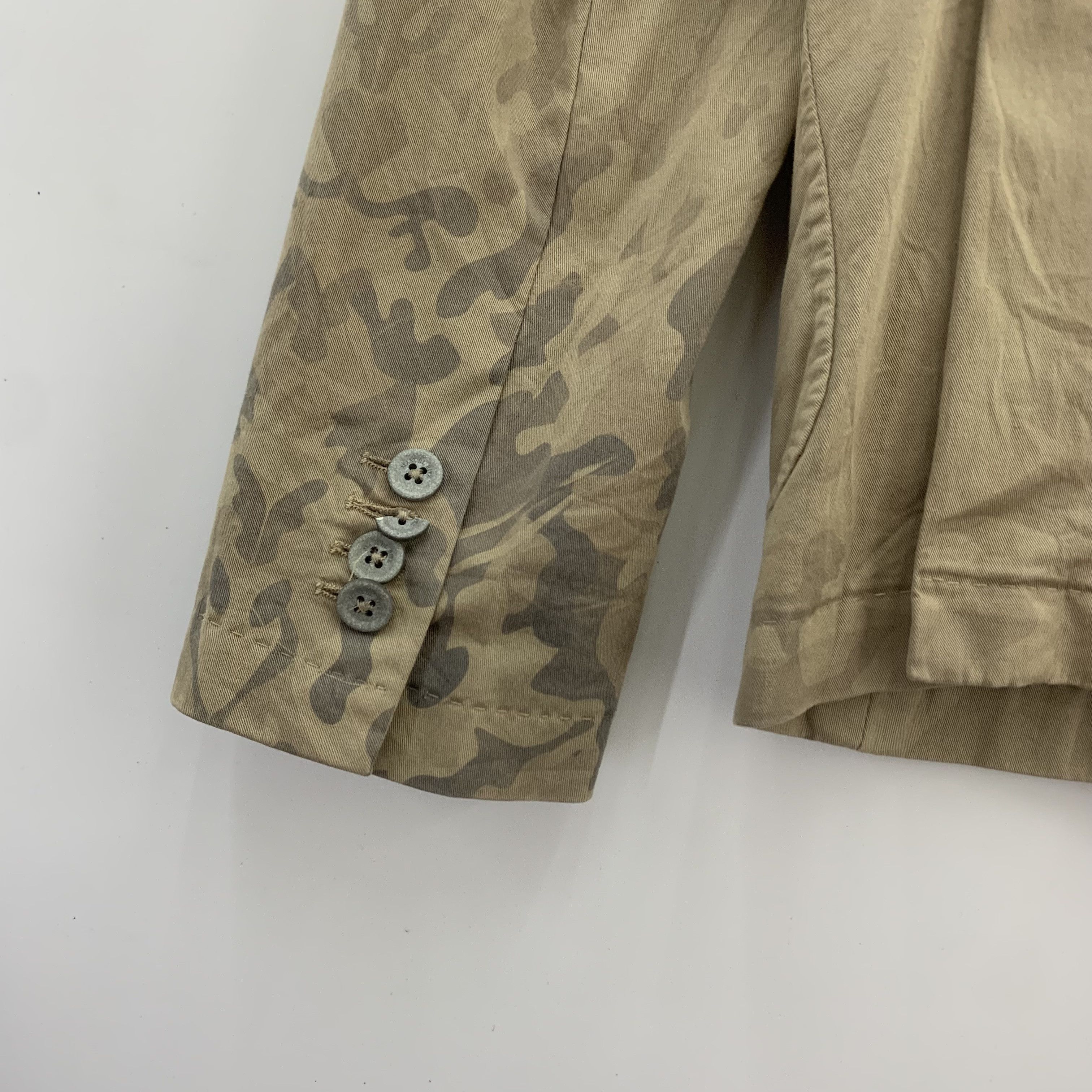 Designer × Vintage Manuel Ritz Blazer Half Camo Pattern, Two Tone Camo Blazer Size US M / EU 48-50 / 2 - 9 Thumbnail