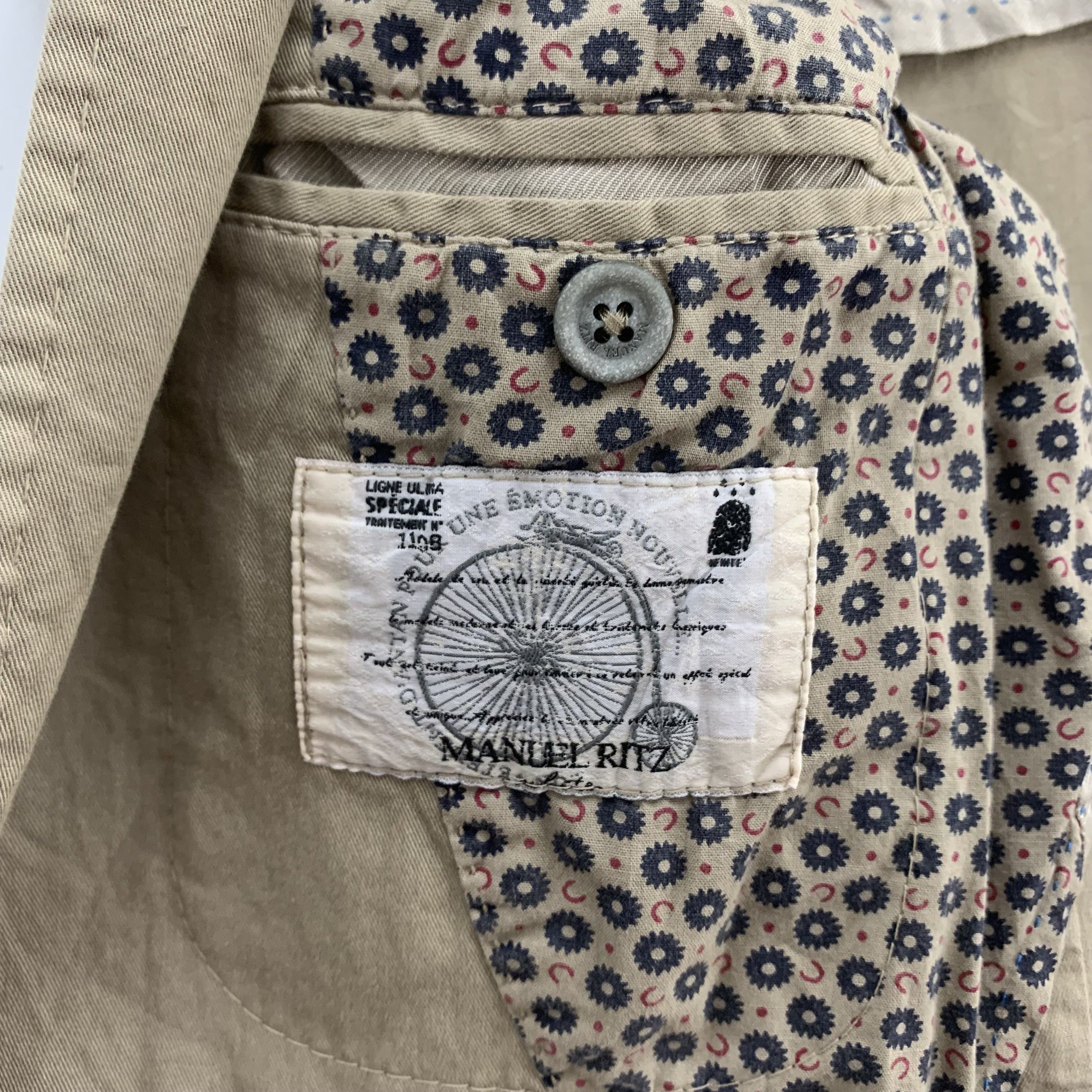 Designer × Vintage Manuel Ritz Blazer Half Camo Pattern, Two Tone Camo Blazer Size US M / EU 48-50 / 2 - 13 Thumbnail