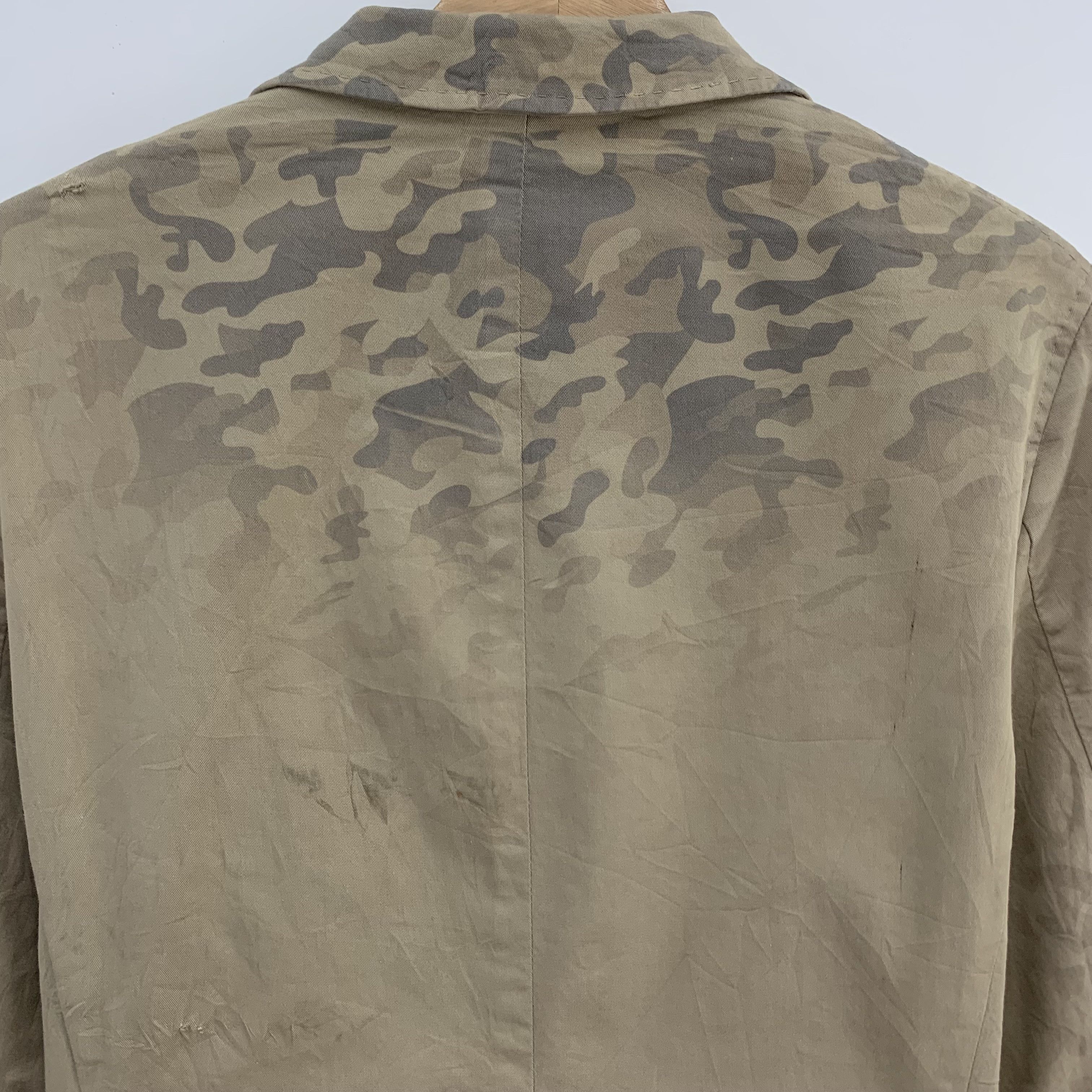 Designer × Vintage Manuel Ritz Blazer Half Camo Pattern, Two Tone Camo Blazer Size US M / EU 48-50 / 2 - 10 Thumbnail