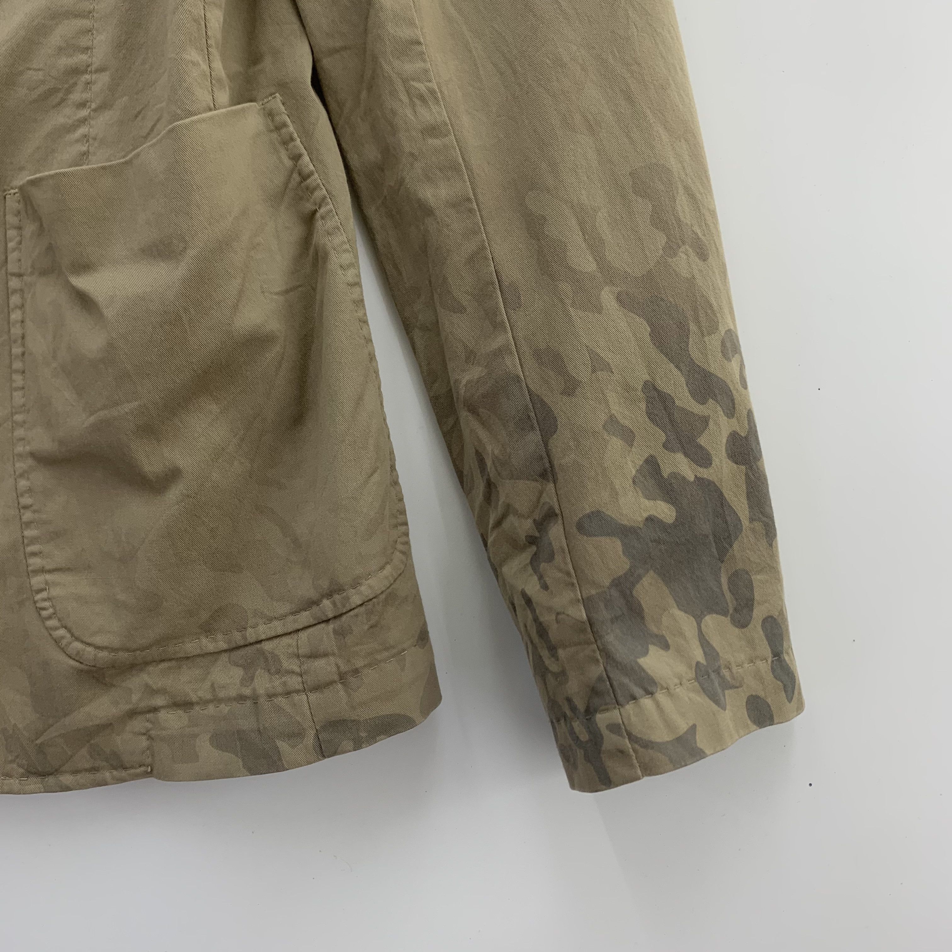 Designer × Vintage Manuel Ritz Blazer Half Camo Pattern, Two Tone Camo Blazer Size US M / EU 48-50 / 2 - 4 Thumbnail