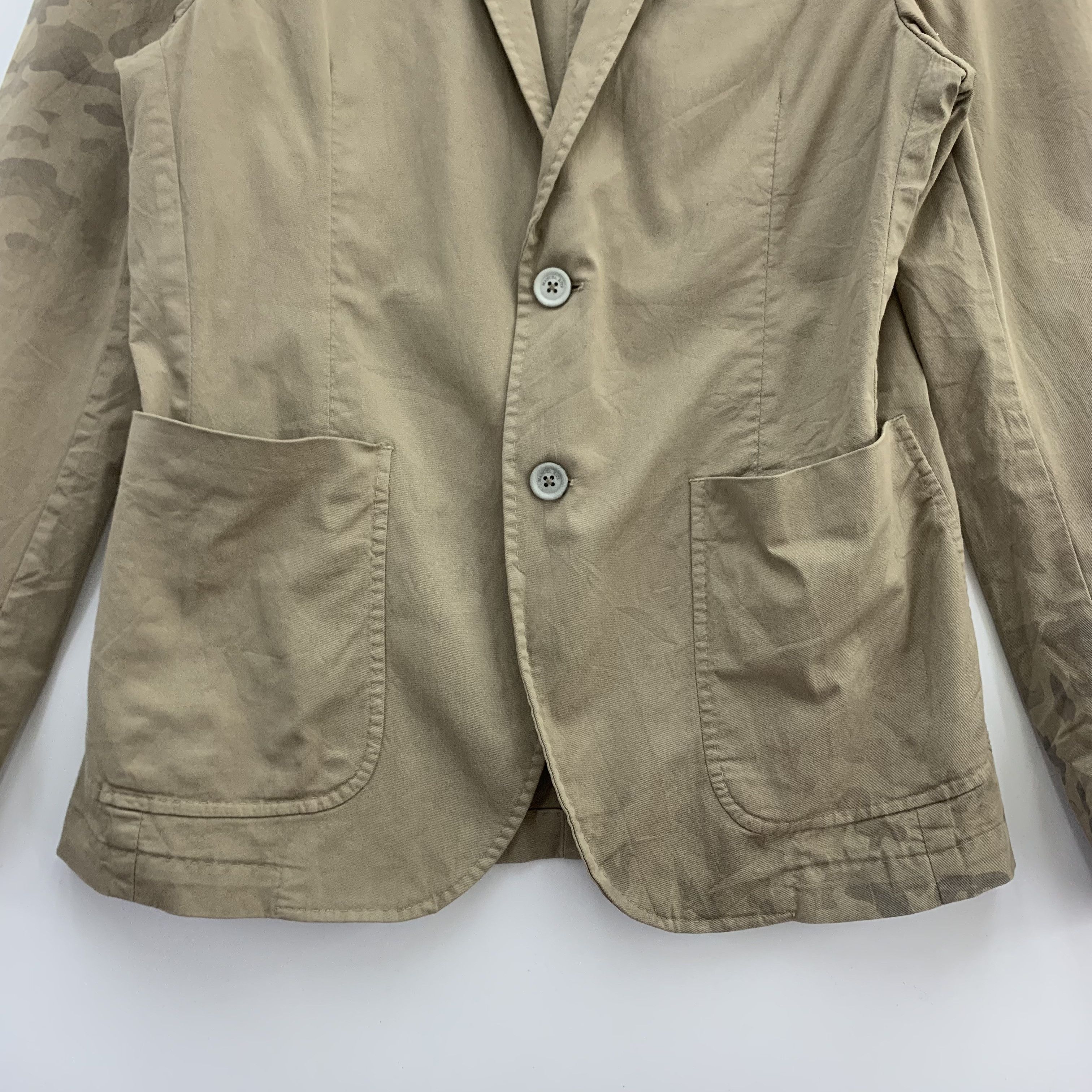 Designer × Vintage Manuel Ritz Blazer Half Camo Pattern, Two Tone Camo Blazer Size US M / EU 48-50 / 2 - 3 Thumbnail