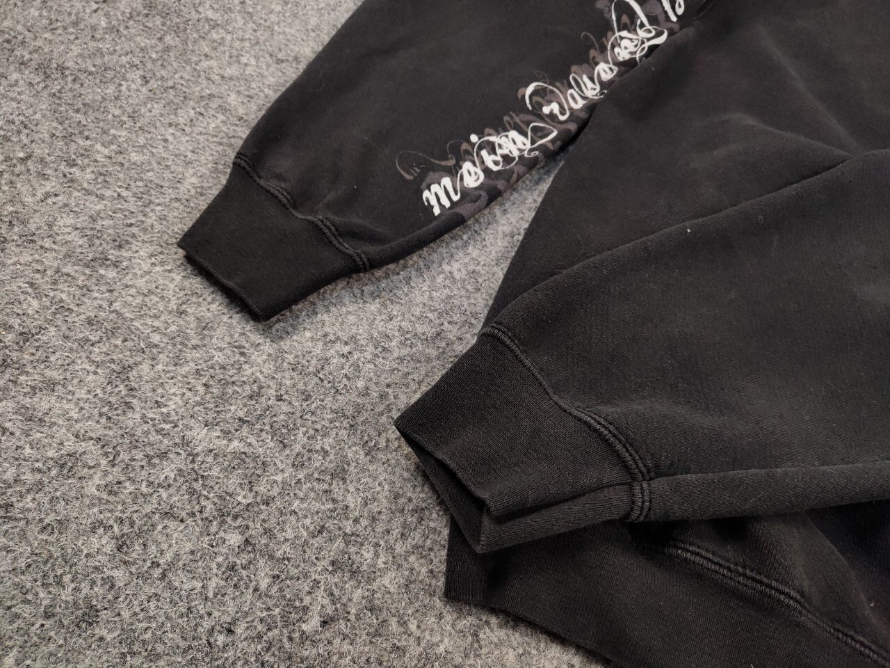 Band Tees Vintage 90's In Extremo Black Faded Logo Hoodie Rock Band Size US M / EU 48-50 / 2 - 12 Thumbnail