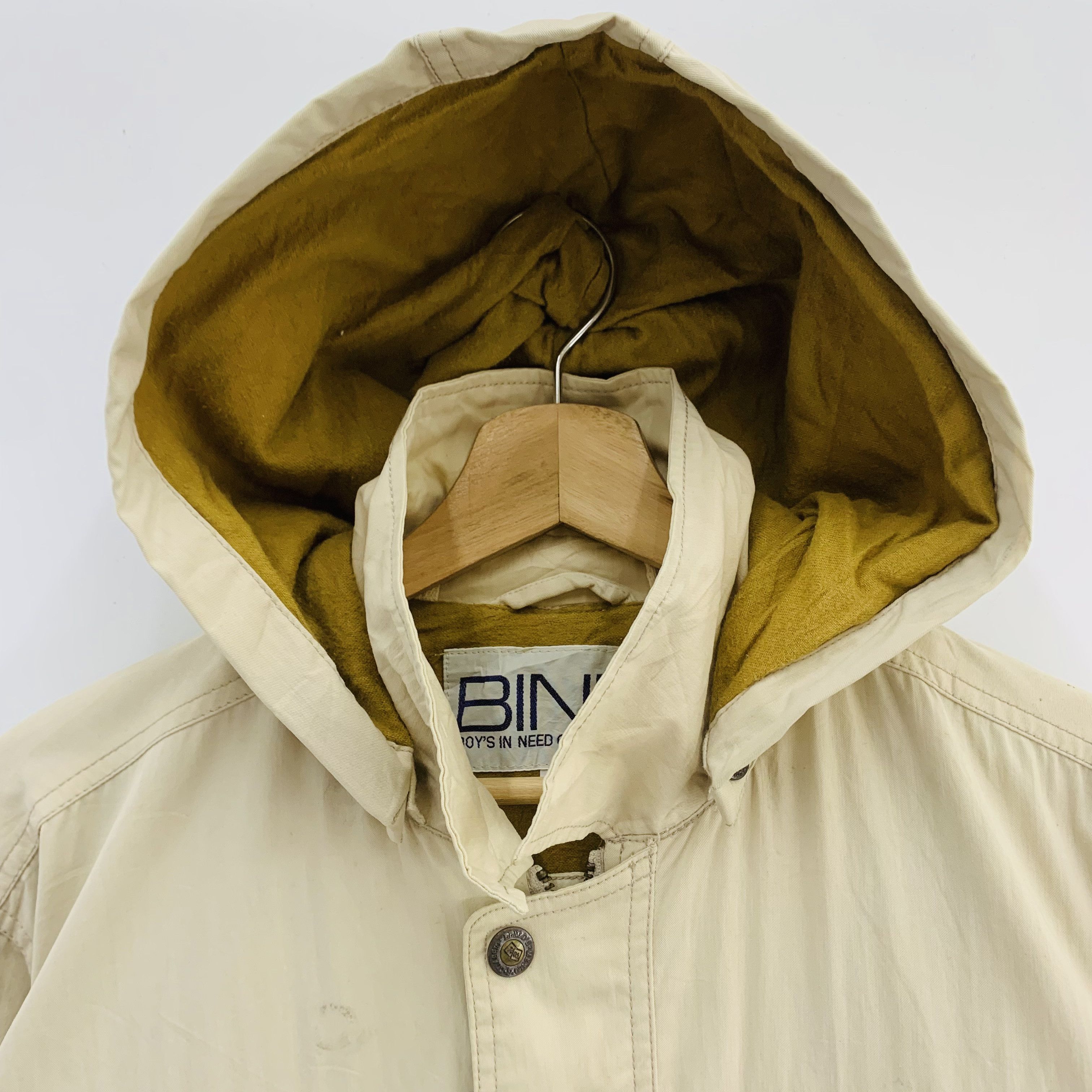 Japanese Brand BIN'S Jacket, Multi Pocket Jacket, Tactical Jacket Hooded Size US M / EU 48-50 / 2 - 4 Thumbnail
