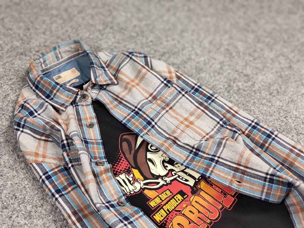 Flannel Vintage Flannel Shirt Travis Scott Style Hype Size US L / EU 52-54 / 3 - 11 Thumbnail