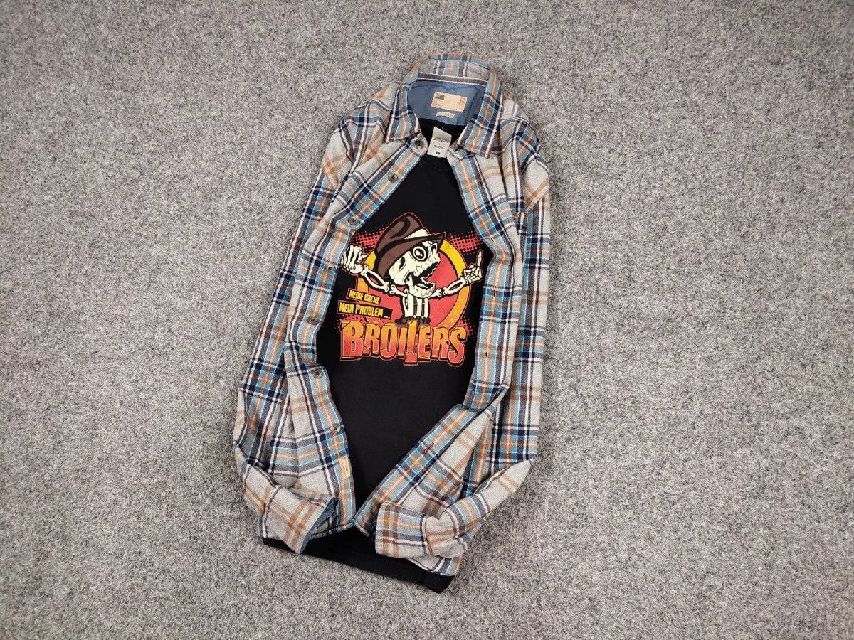 Flannel Vintage Flannel Shirt Travis Scott Style Hype Size US L / EU 52-54 / 3 - 9 Thumbnail