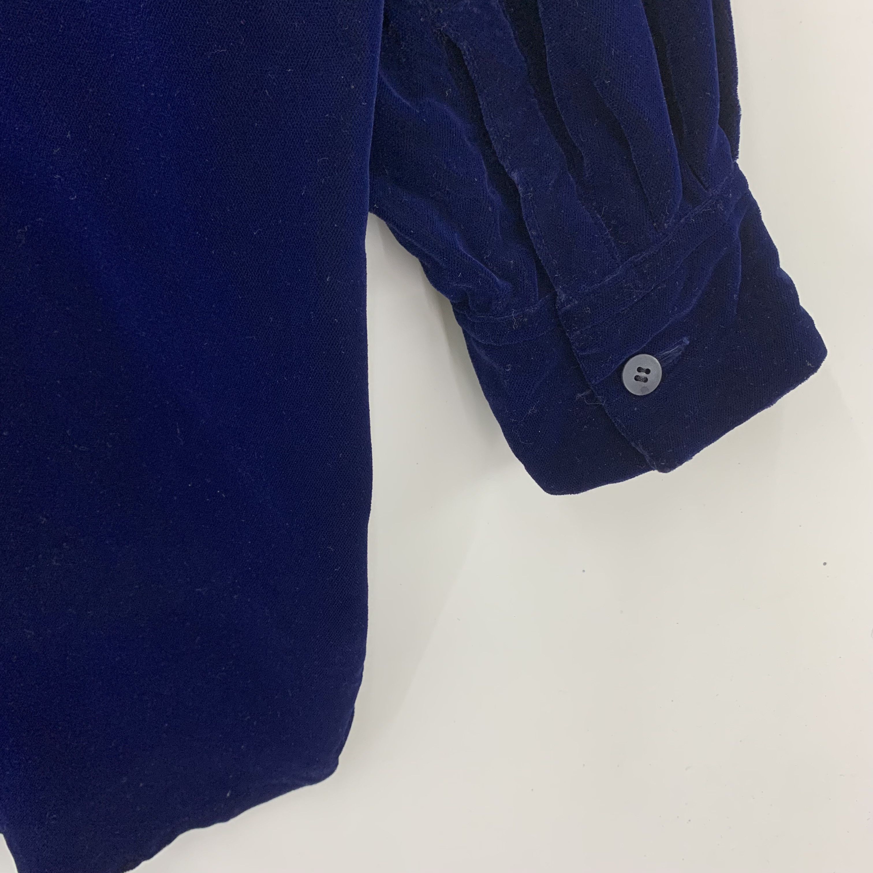 Japanese Brand × Y's × Yohji Yamamoto Yohji Yamamoto Y's Long Sleeve Velvet Shirts Size XL / US 12-14 / IT 48-50 - 7 Thumbnail