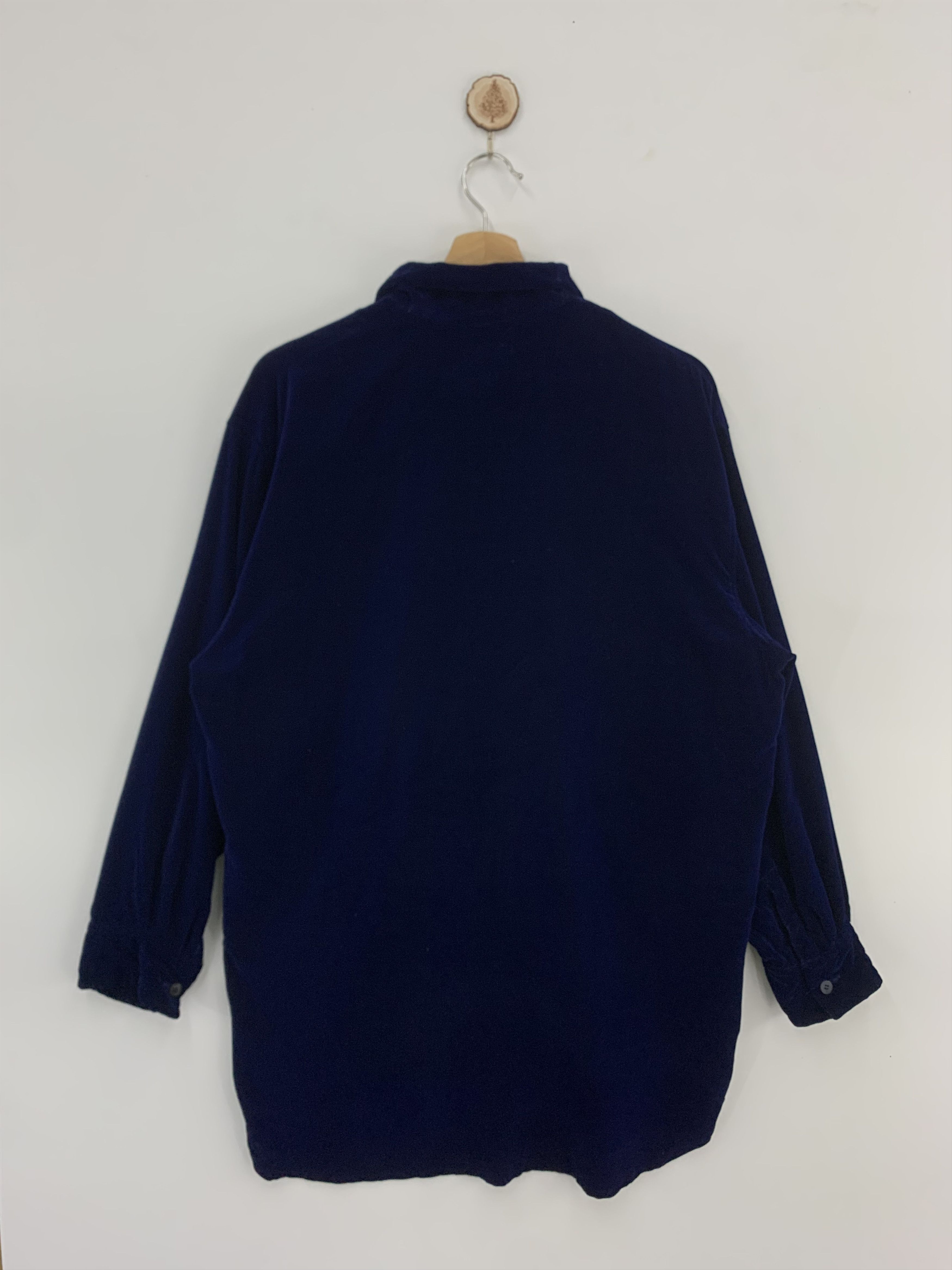 Japanese Brand × Y's × Yohji Yamamoto Yohji Yamamoto Y's Long Sleeve Velvet Shirts Size XL / US 12-14 / IT 48-50 - 2 Thumbnail