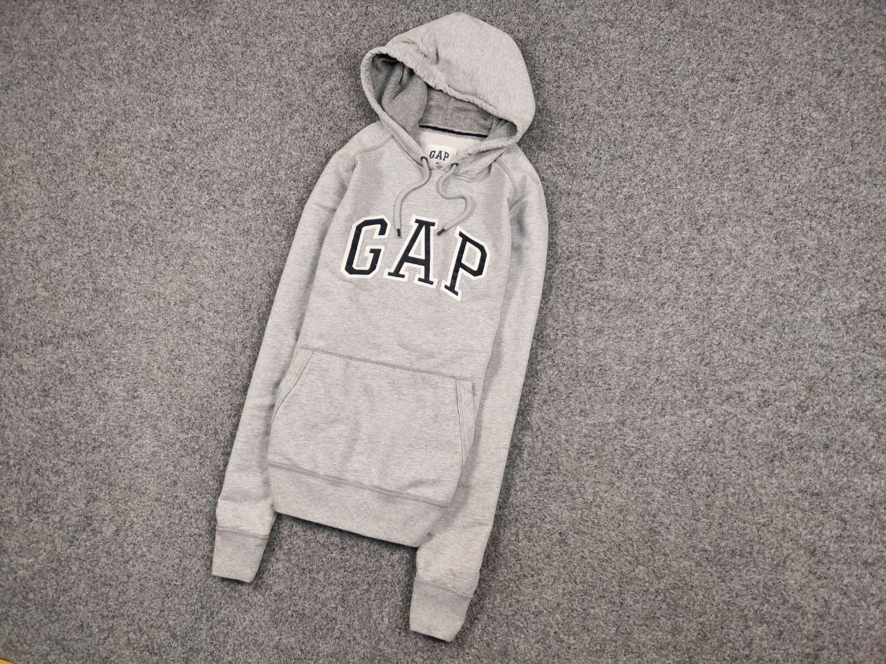 Gap Vintage Gap Blank Boxy Grey Hoodie Big Embroidered Logo Size US XL / EU 56 / 4 - 3 Thumbnail