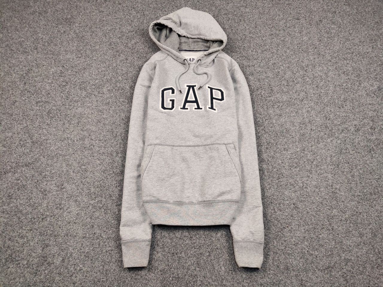 Gap Vintage Gap Blank Boxy Grey Hoodie Big Embroidered Logo Size US XL / EU 56 / 4 - 2 Thumbnail