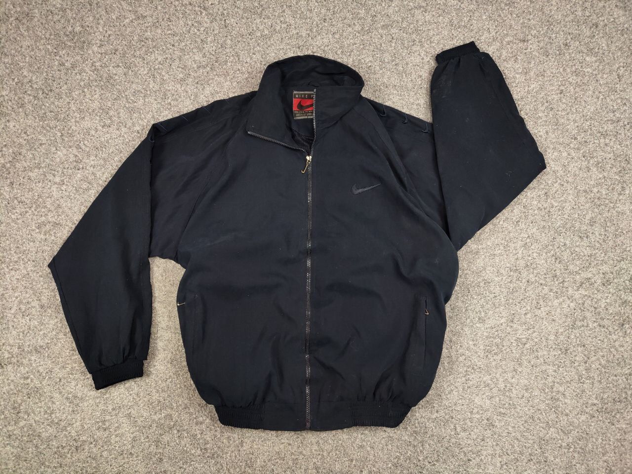 Nike Vintage 90's Nike Premier Dark Blue Logo Light Trek Jacket Size US L / EU 52-54 / 3 - 14 Thumbnail