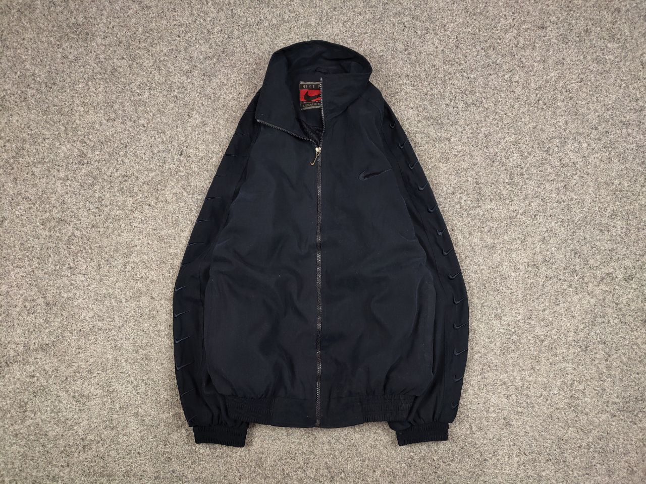 Nike Vintage 90's Nike Premier Dark Blue Logo Light Trek Jacket Size US L / EU 52-54 / 3 - 2 Thumbnail