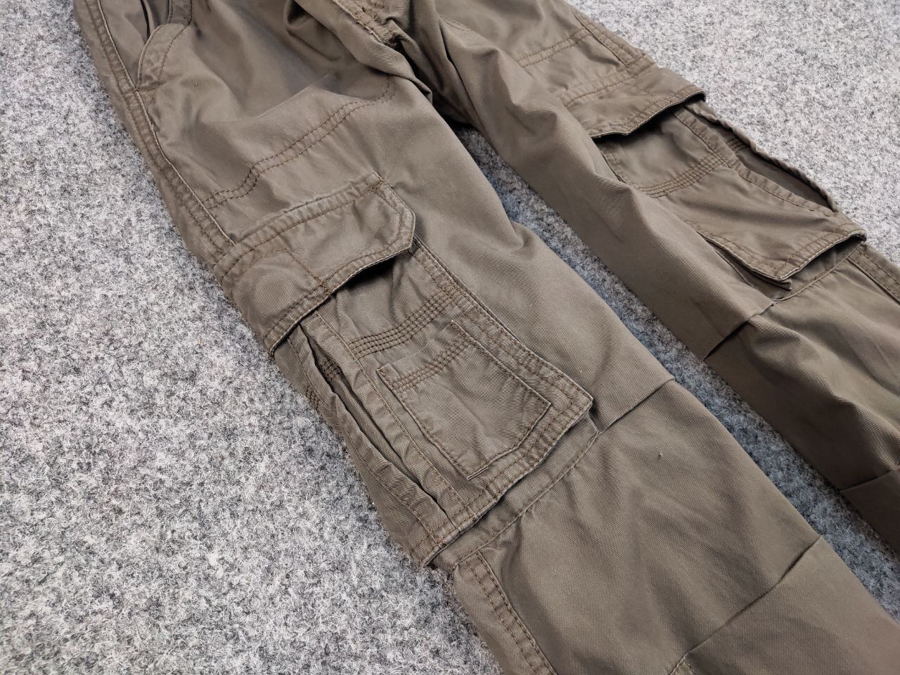 Japanese Brand Vintage Cargo Pants Travis Scott Japan Zip Pocket Olive Size US 36 / EU 52 - 11 Thumbnail