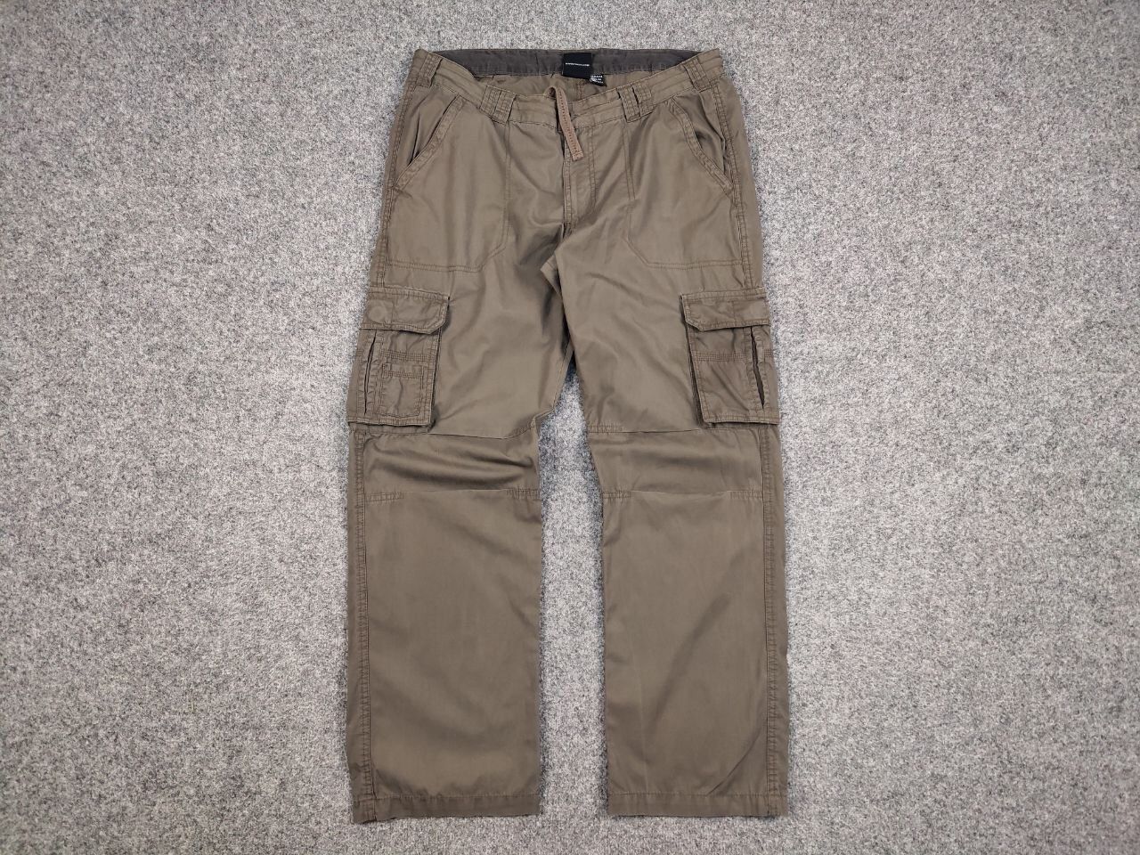 Japanese Brand Vintage Cargo Pants Travis Scott Japan Zip Pocket Olive Size US 36 / EU 52 - 14 Thumbnail