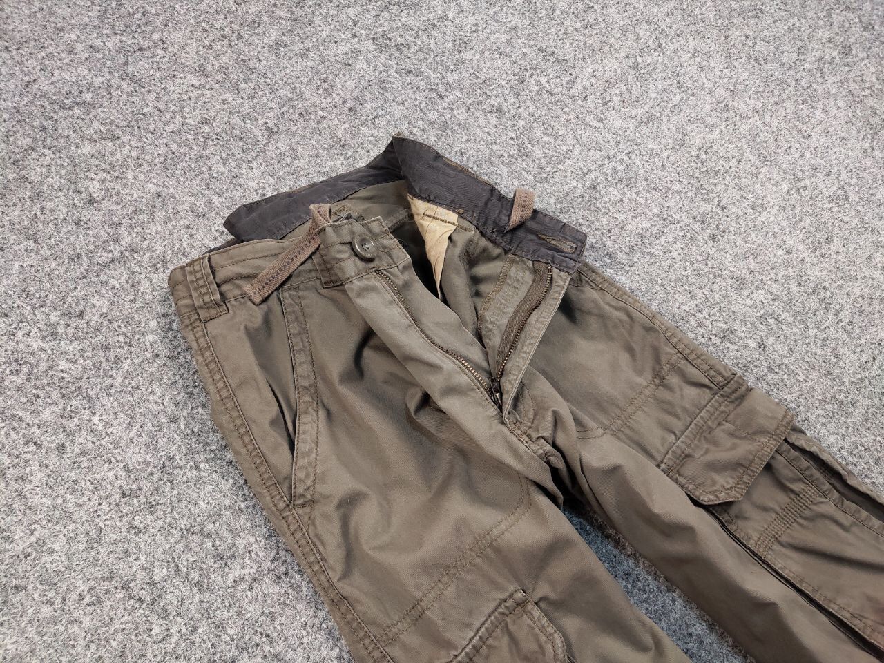 Japanese Brand Vintage Cargo Pants Travis Scott Japan Zip Pocket Olive Size US 36 / EU 52 - 13 Thumbnail