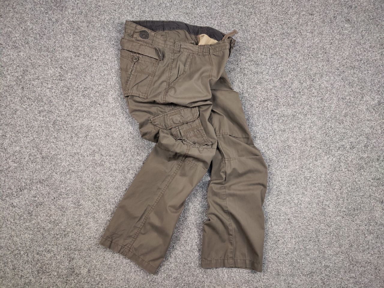 Japanese Brand Vintage Cargo Pants Travis Scott Japan Zip Pocket Olive Size US 36 / EU 52 - 17 Thumbnail