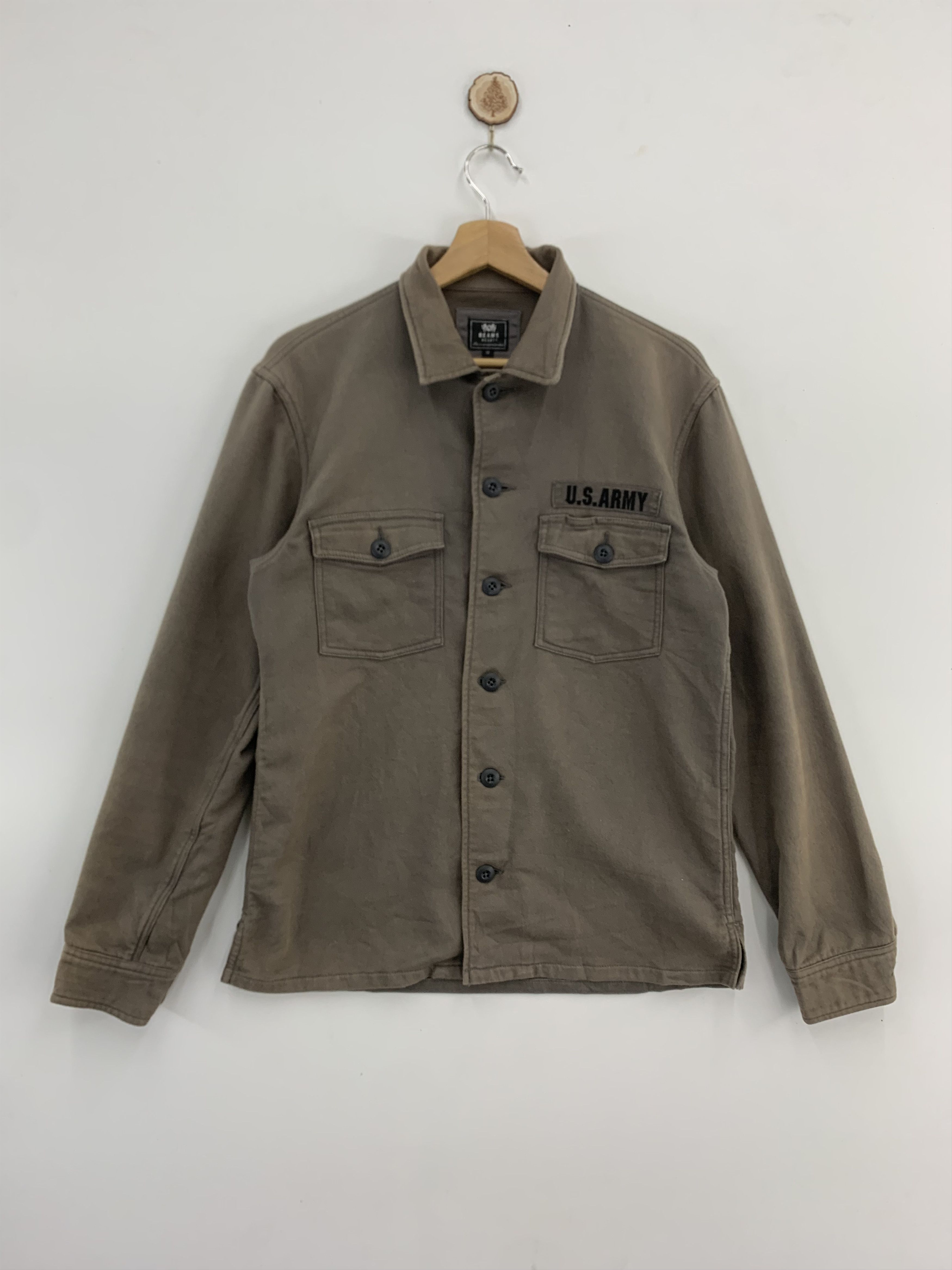Beams Plus × Japanese Brand Beams Heart US Army Shirt Long Sleeve Button Up Size US M / EU 48-50 / 2 - 1 Thumbnail