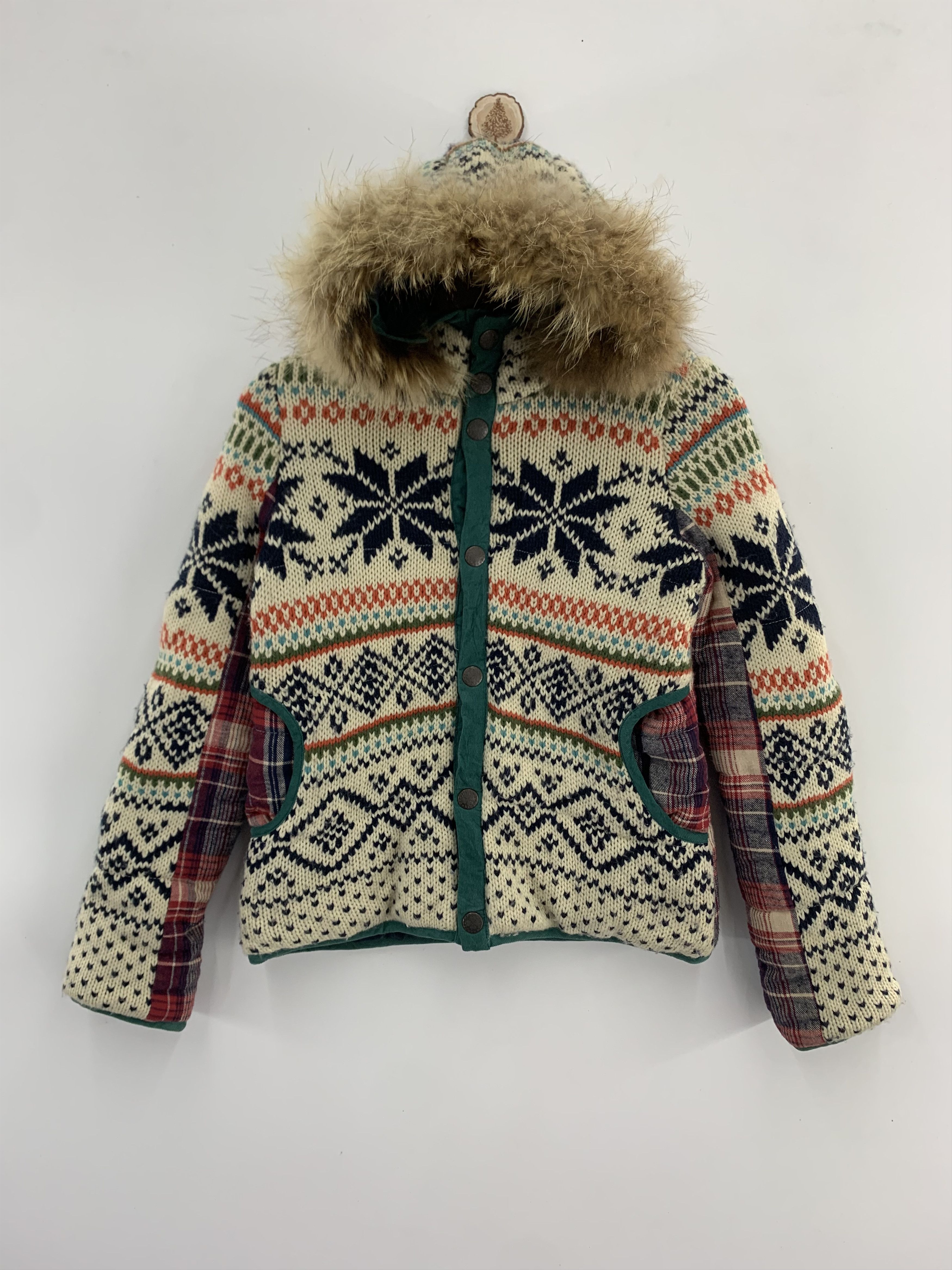 Japanese Brand Heart Market Wool Jacket | Winter Jacket Size US XS / EU 42 / 0 - 1 Thumbnail