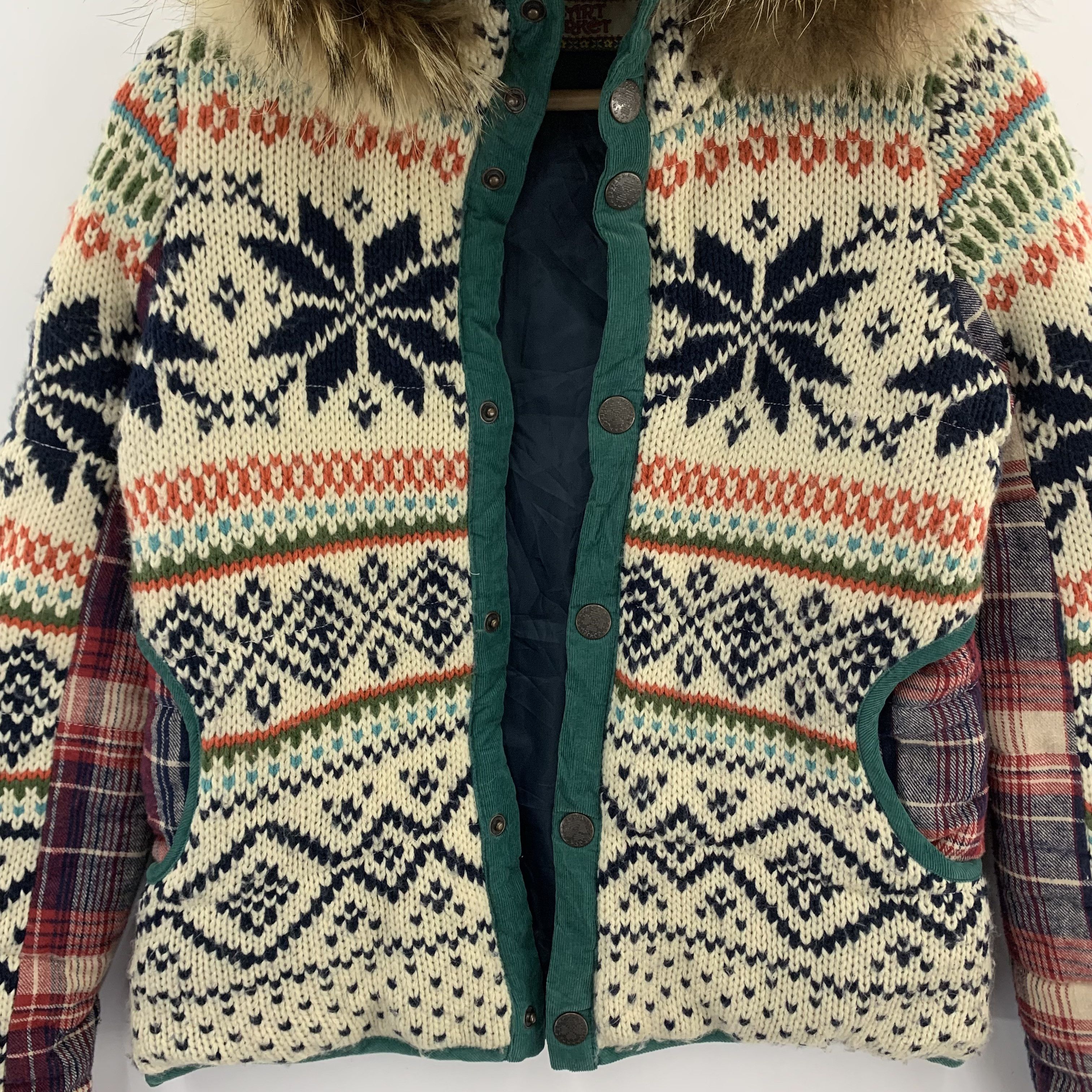 Japanese Brand Heart Market Wool Jacket | Winter Jacket Size US XS / EU 42 / 0 - 7 Thumbnail