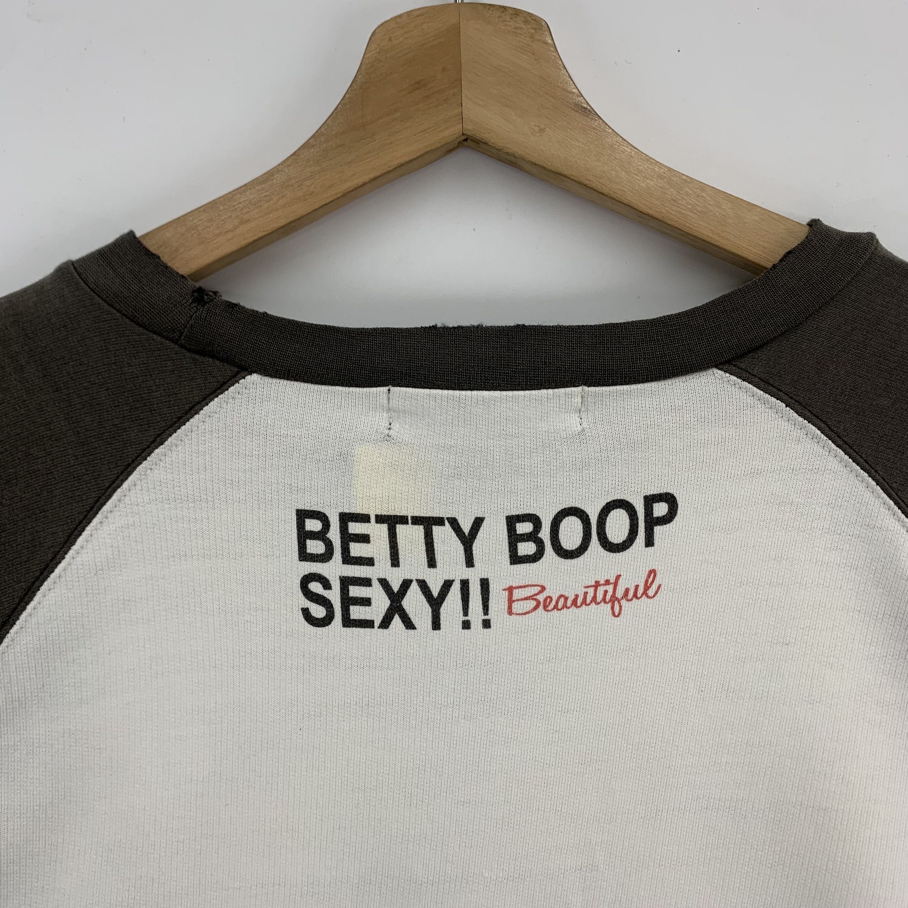 Vintage Betty Boop Long Sleeve T-Shirts Size L / US 10 / IT 46 - 4 Thumbnail
