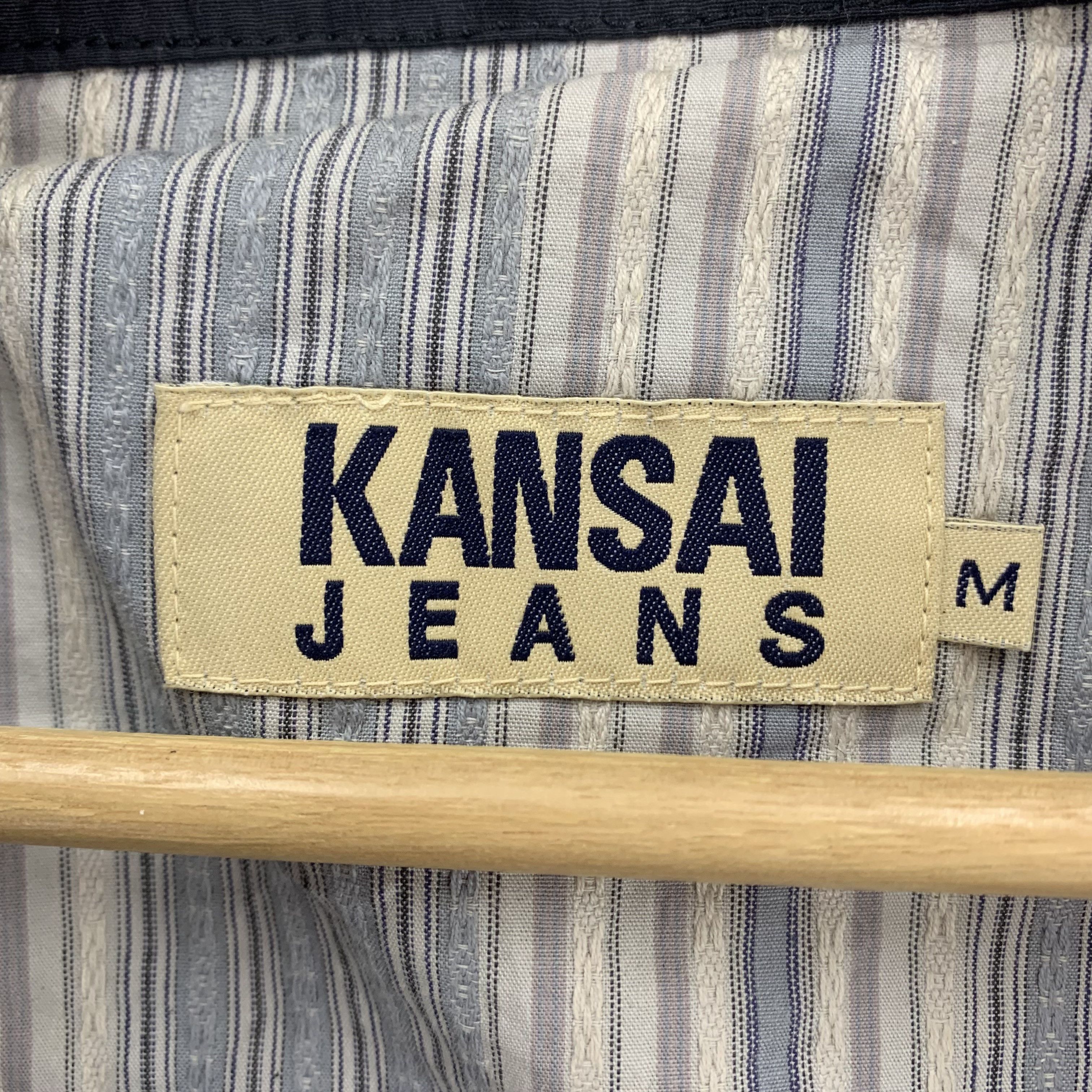 Japanese Brand × Kansai Yamamoto Vintage 90s Kansai Jeans Jacket Parka Hooded Size US M / EU 48-50 / 2 - 13 Thumbnail