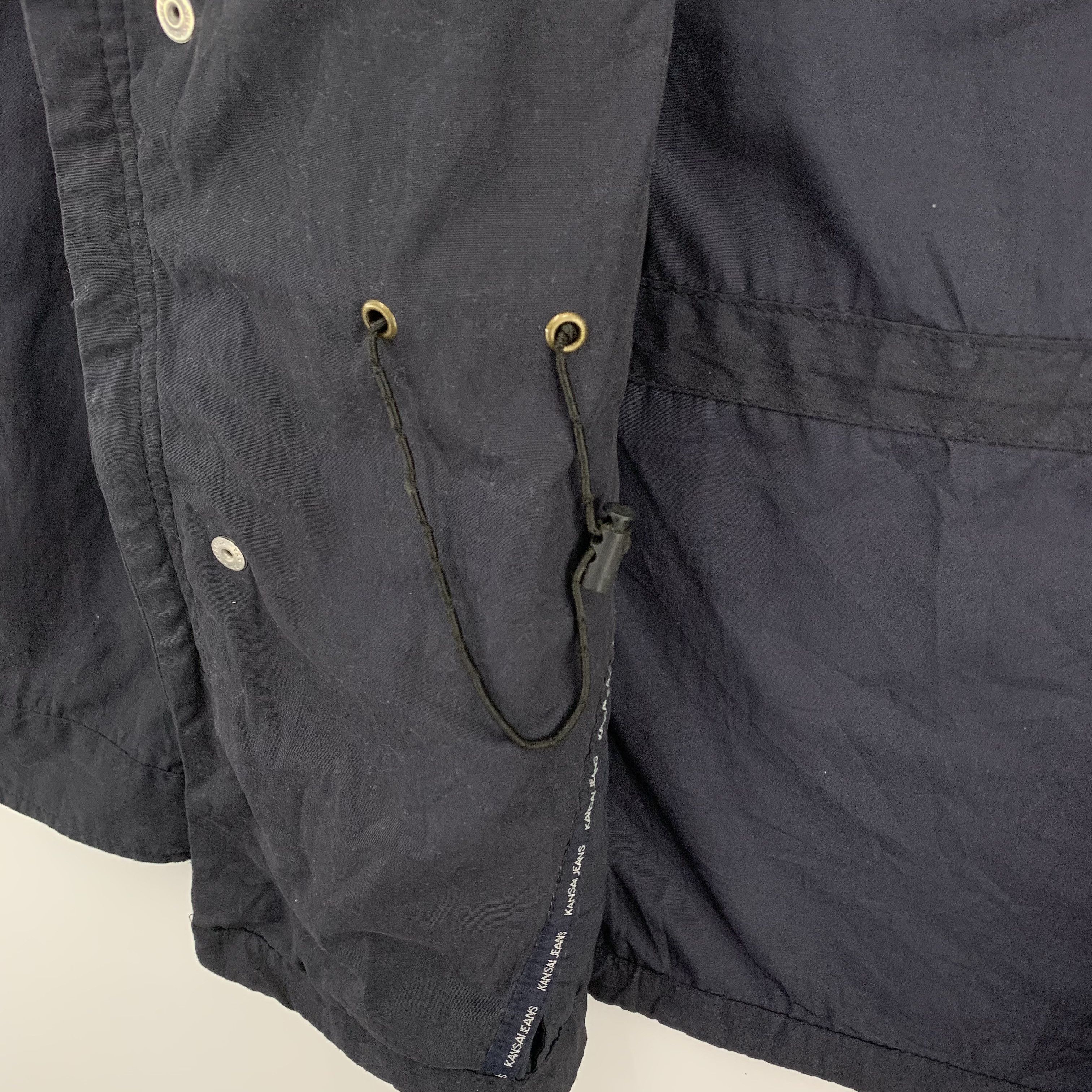 Japanese Brand × Kansai Yamamoto Vintage 90s Kansai Jeans Jacket Parka Hooded Size US M / EU 48-50 / 2 - 12 Thumbnail