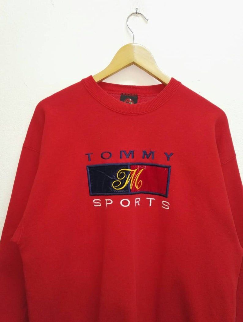 Tommy Hilfiger Vintage TOMMY SPORT Embroidered Big Logo(code 6) Size US L / EU 52-54 / 3 - 2 Thumbnail