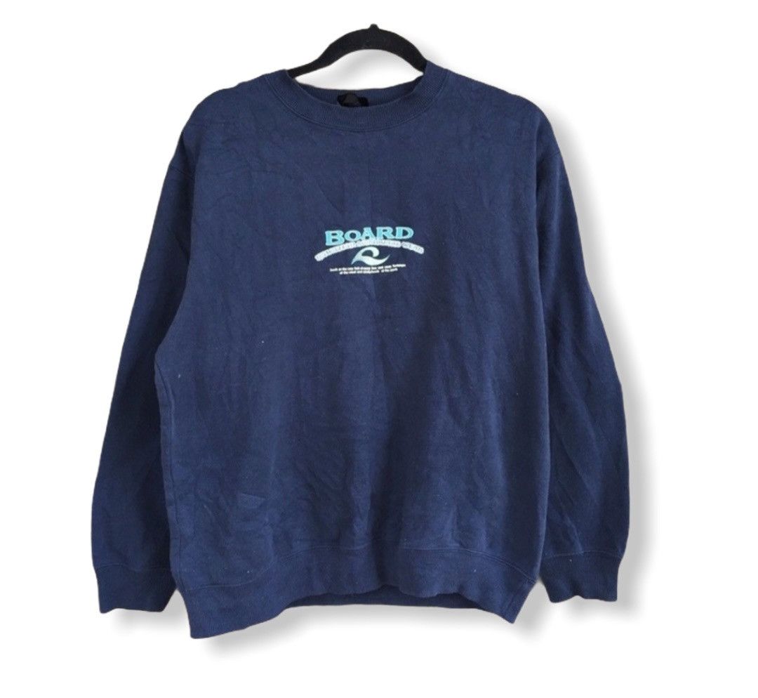 Man Made In Australia Vintage 90s Hawaii LongBoard Surf Wear Sweatshirt Size US M / EU 48-50 / 2 - 2 Thumbnail