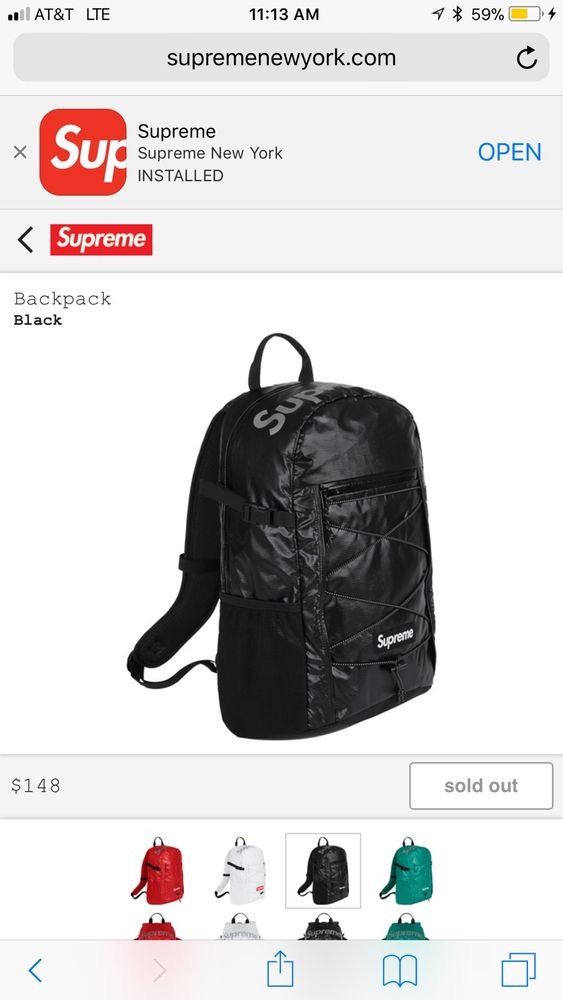 Supreme Supreme Cordura Fall/winter 2017 Backpack | Grailed