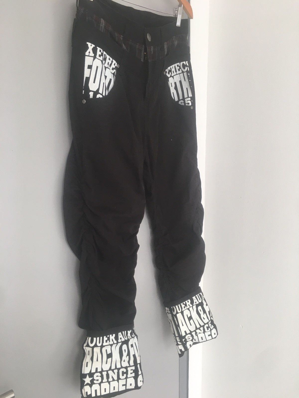 Japanese Brand × Seditionaries × Vintage Japanese Brand Pants Punk Spell Out Double Waist Size US 30 / EU 46 - 2 Thumbnail