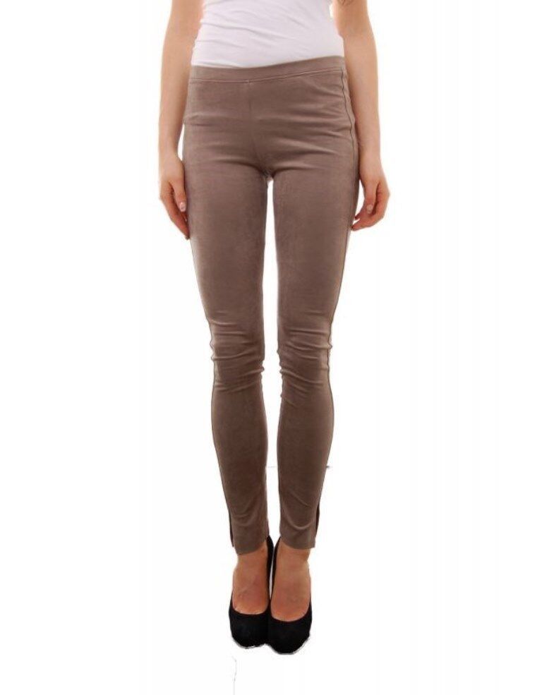 FILIPPA K Sand Wood FAUX SUEDE Jersey LEGGINGS Pant SOFT S