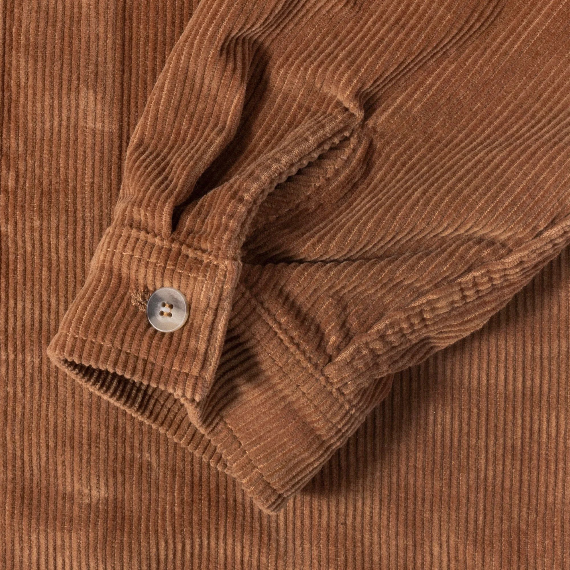 Stussy Stussy Wide Wale Cord Zip Shirt Copper Size US L / EU 52-54 / 3 - 6 Thumbnail
