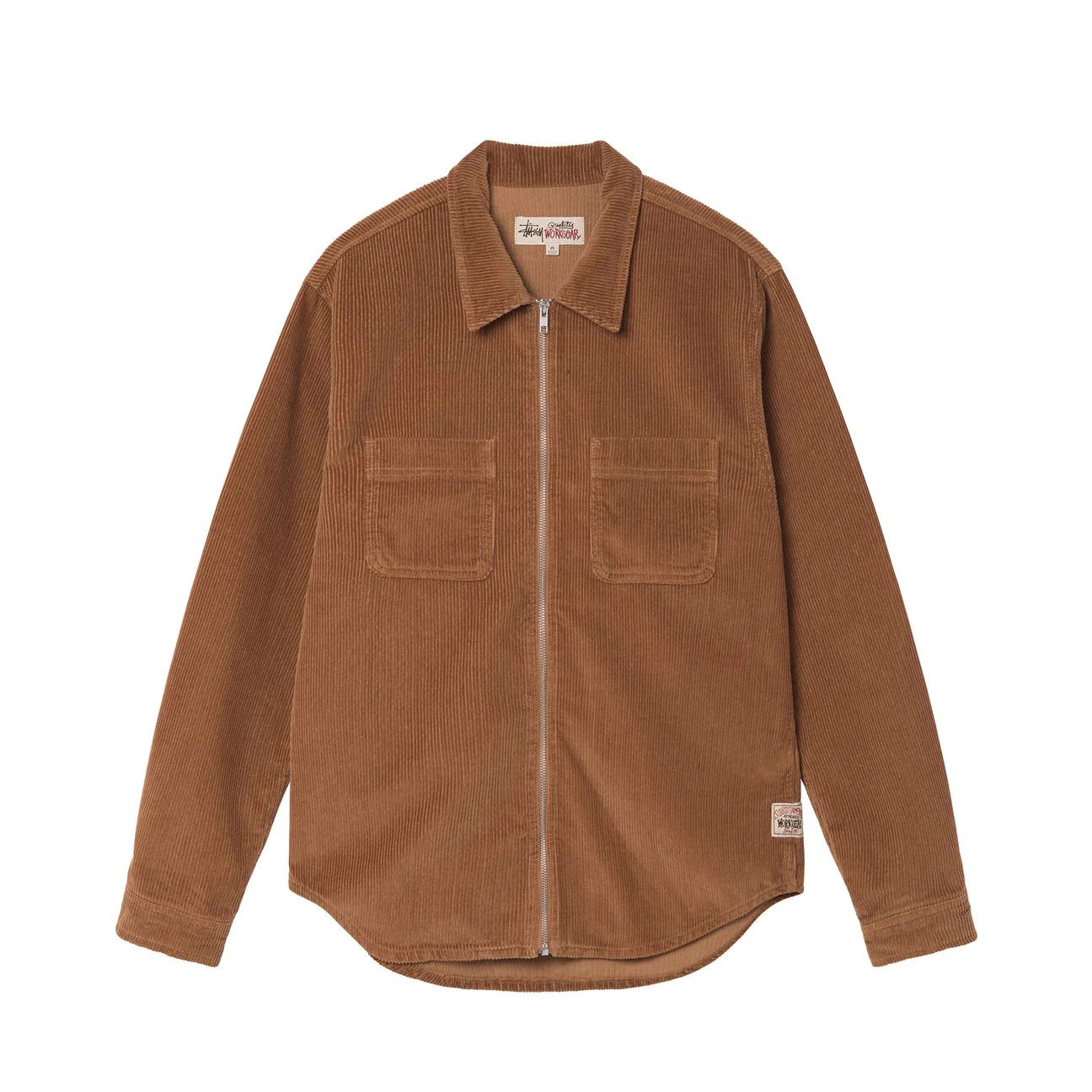 Stussy Stussy Wide Wale Cord Zip Shirt Copper Size US L / EU 52-54 / 3 - 2 Thumbnail