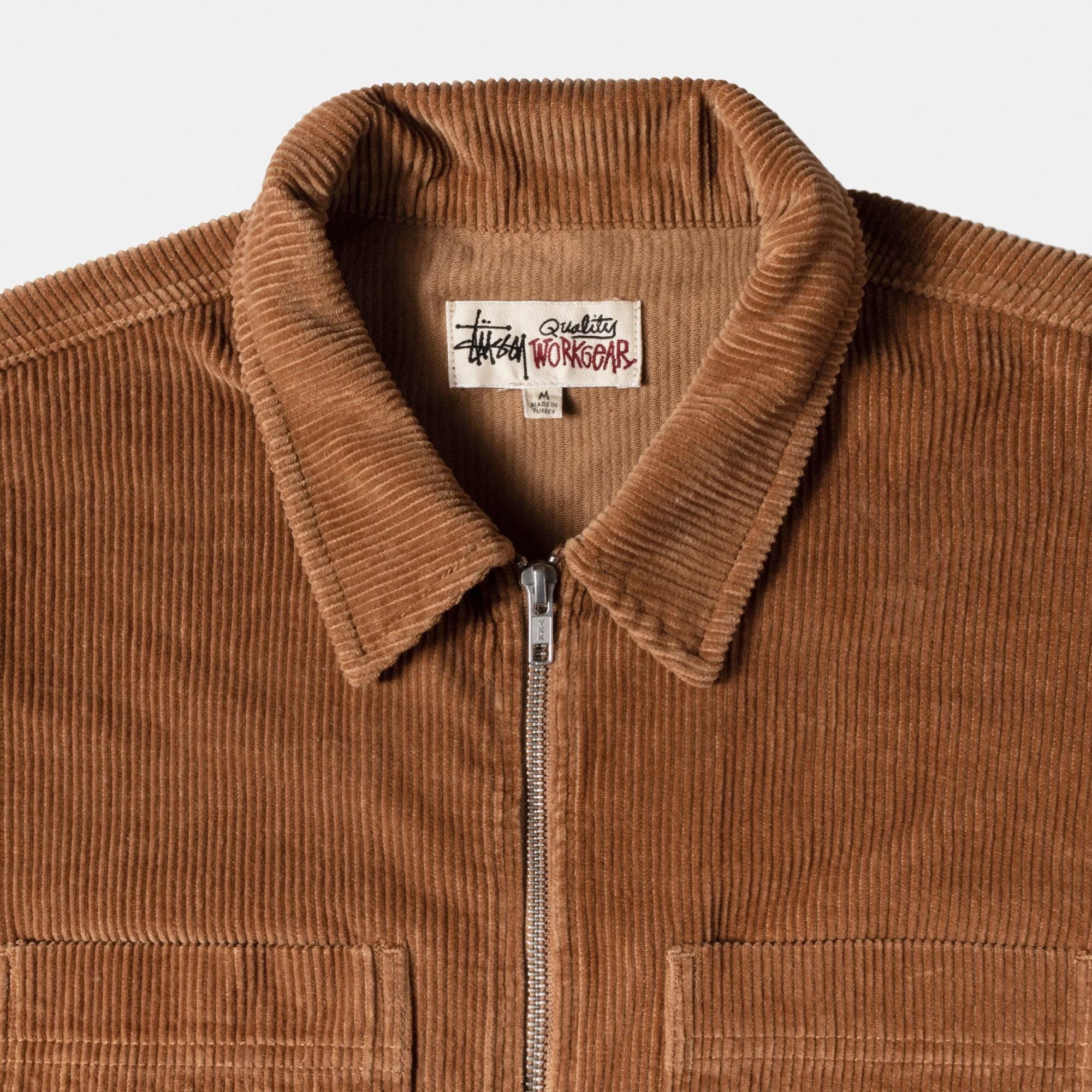 Stussy Stussy Wide Wale Cord Zip Shirt Copper Size US L / EU 52-54 / 3 - 4 Thumbnail