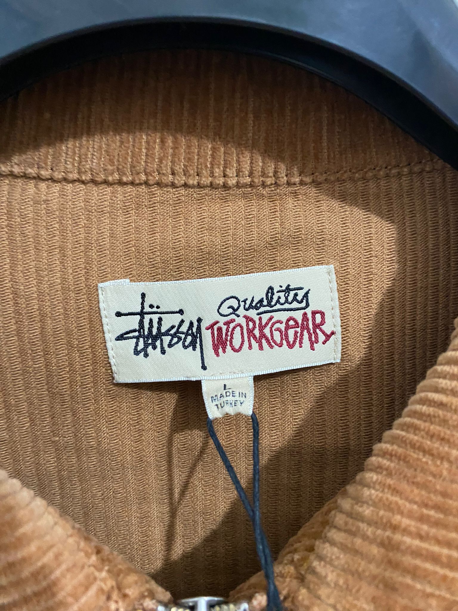 Stussy Stussy Wide Wale Cord Zip Shirt Copper Size US L / EU 52-54 / 3 - 9 Thumbnail