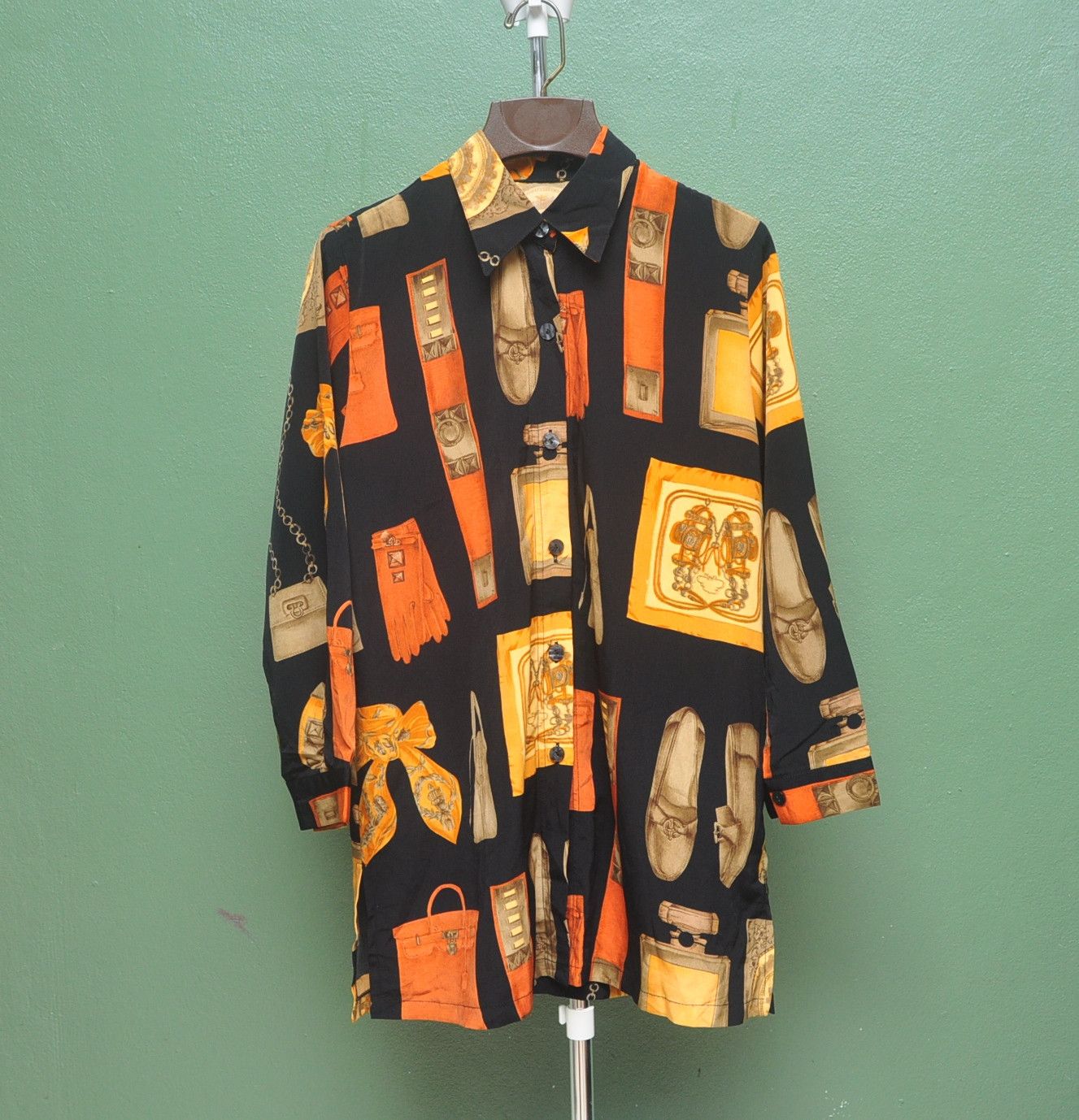 Japanese Brand Full Print Nice Design Shirt Size US L / EU 52-54 / 3 - 1 Thumbnail