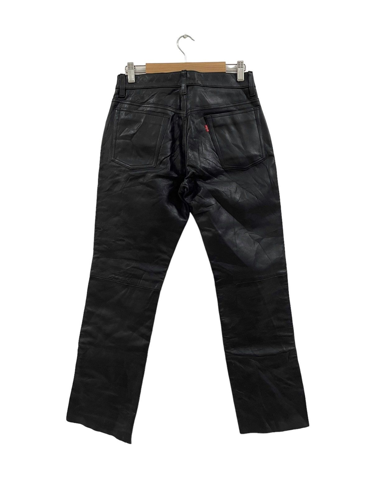 Leather × Levi's × Levi's Vintage Clothing Vintage Levi's Leather Black Pants Size US 30 / EU 46 - 3 Thumbnail