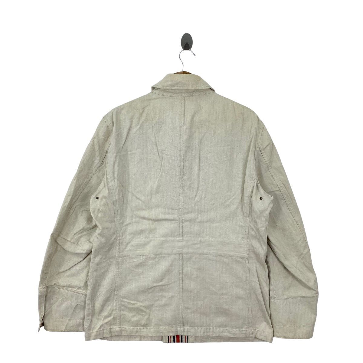 Japanese Brand Vintage 23区HOMME Japanese Brand Cream Coat Size US M / EU 48-50 / 2 - 6 Thumbnail