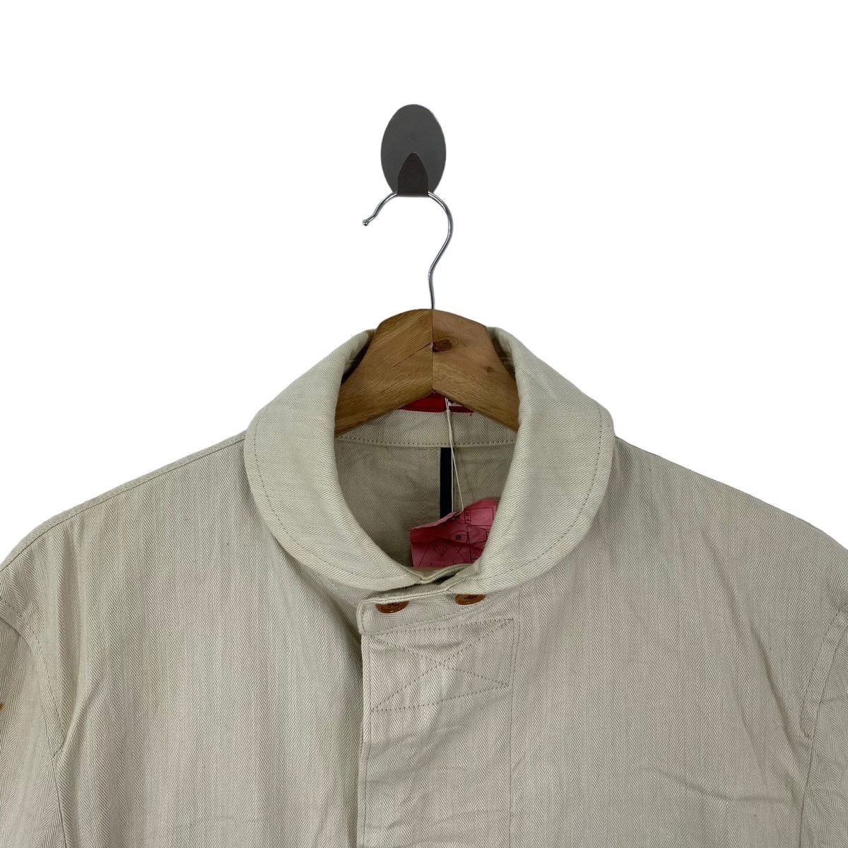 Japanese Brand Vintage 23区HOMME Japanese Brand Cream Coat Size US M / EU 48-50 / 2 - 2 Thumbnail