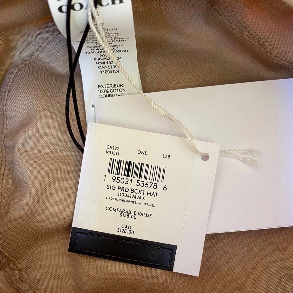coach rainbow signature Bucket Hat c9122