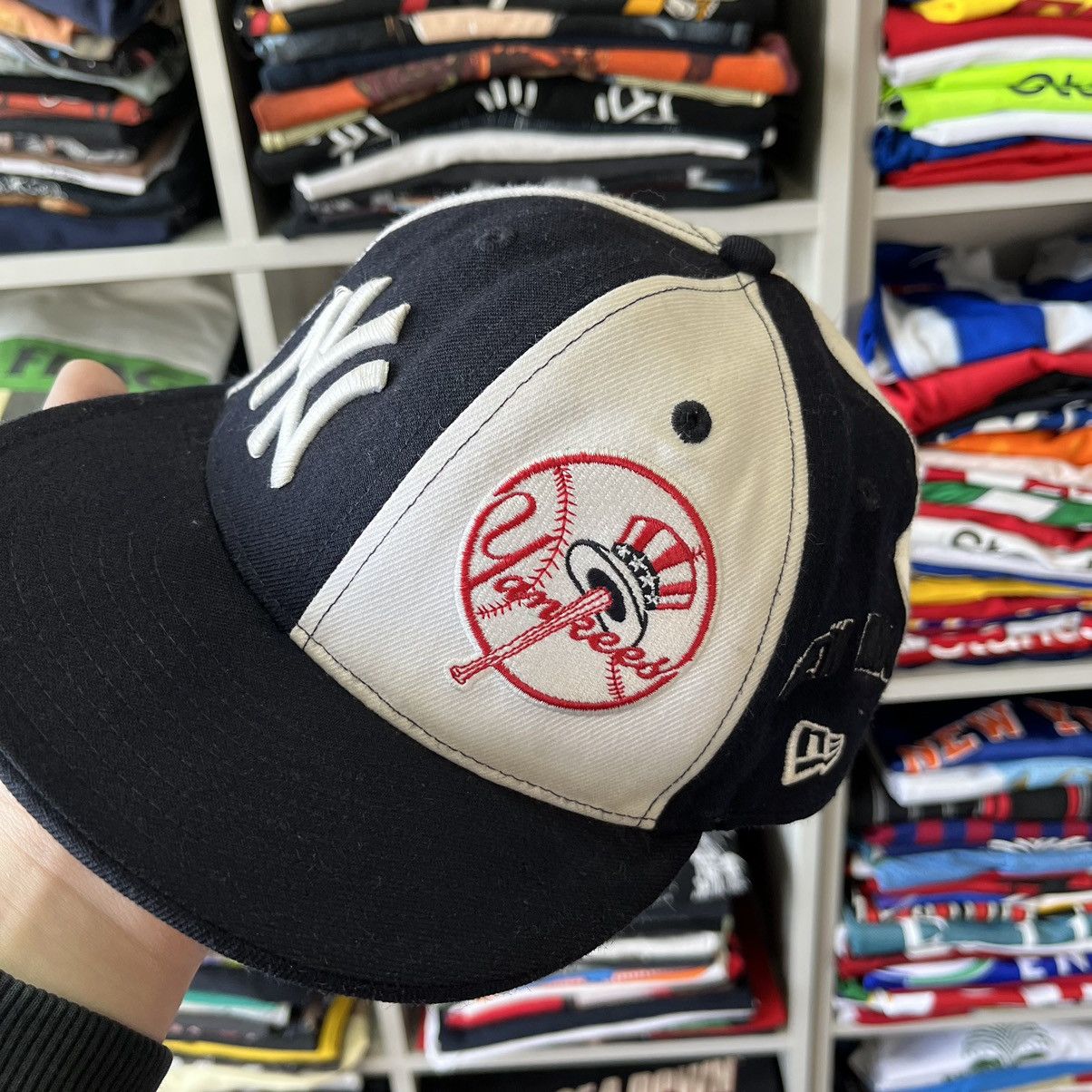 New Era × New York Yankees VINTAGE 🔥 NEW ERA MULTI LOGO SNAPBACK CAP HAT SIZE 6 7/8 Size ONE SIZE - 2 Thumbnail